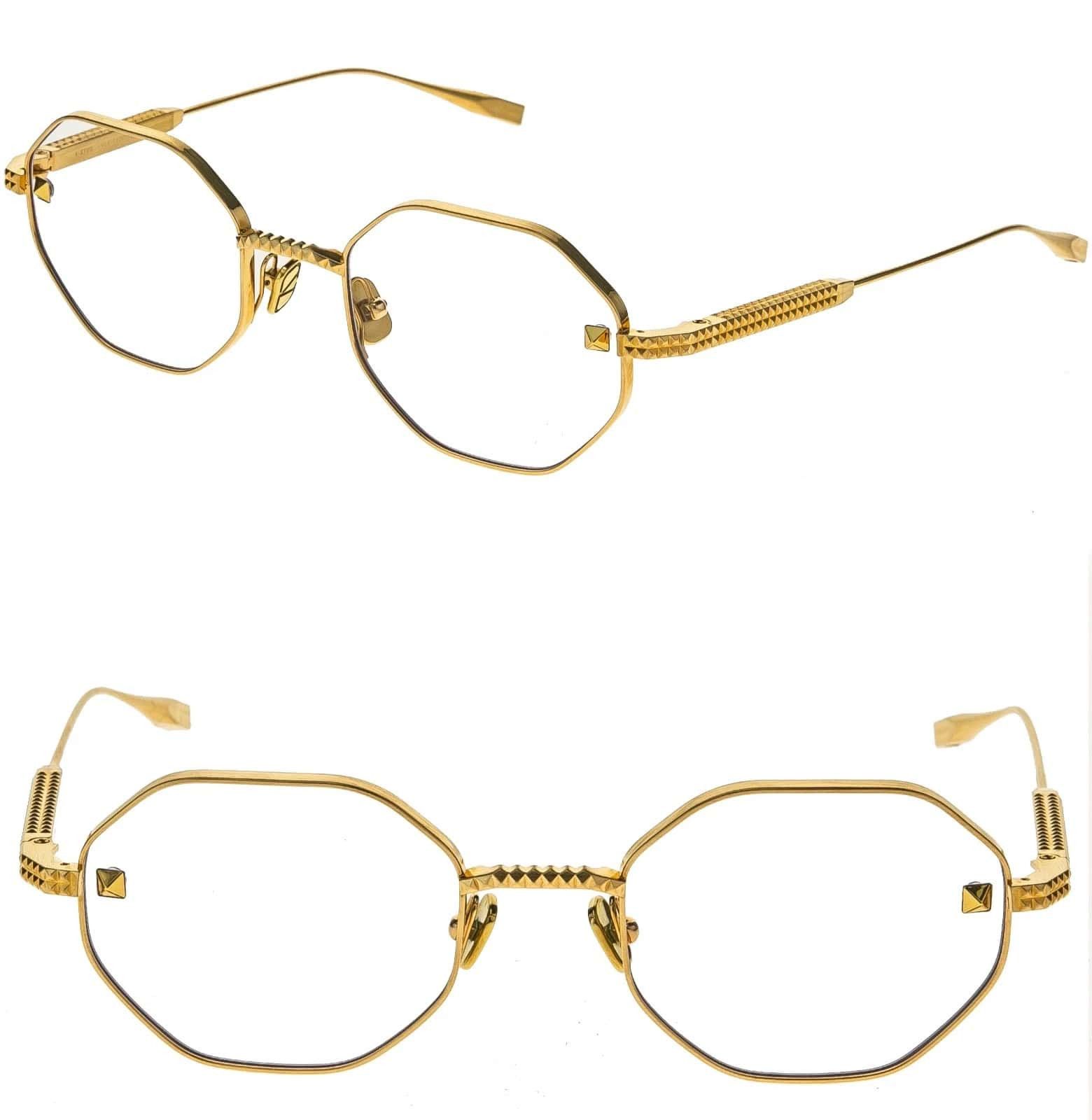 Valentino VALENTINO V-STUD VLX122 VLX 122C Geometric Optical Frame Size ONE SIZE - 1 Thumbnail