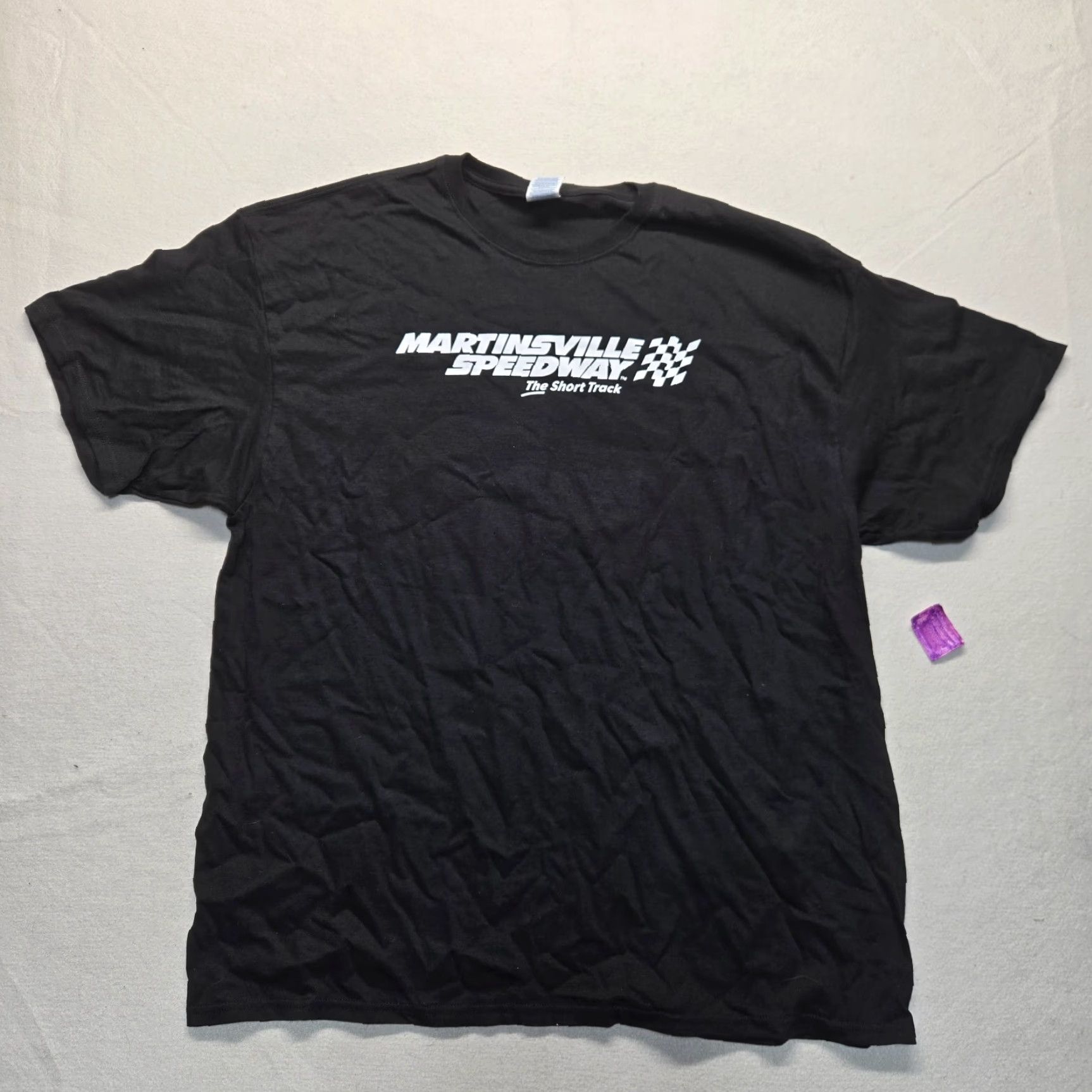 Gildan VINTAGE Gildan Martinsville Speedway NASCAR Racing T-Shirt Short Sleeve Adult 2XL Black Mens Size US XXL / EU 58 / 5 - 2 Thumbnail