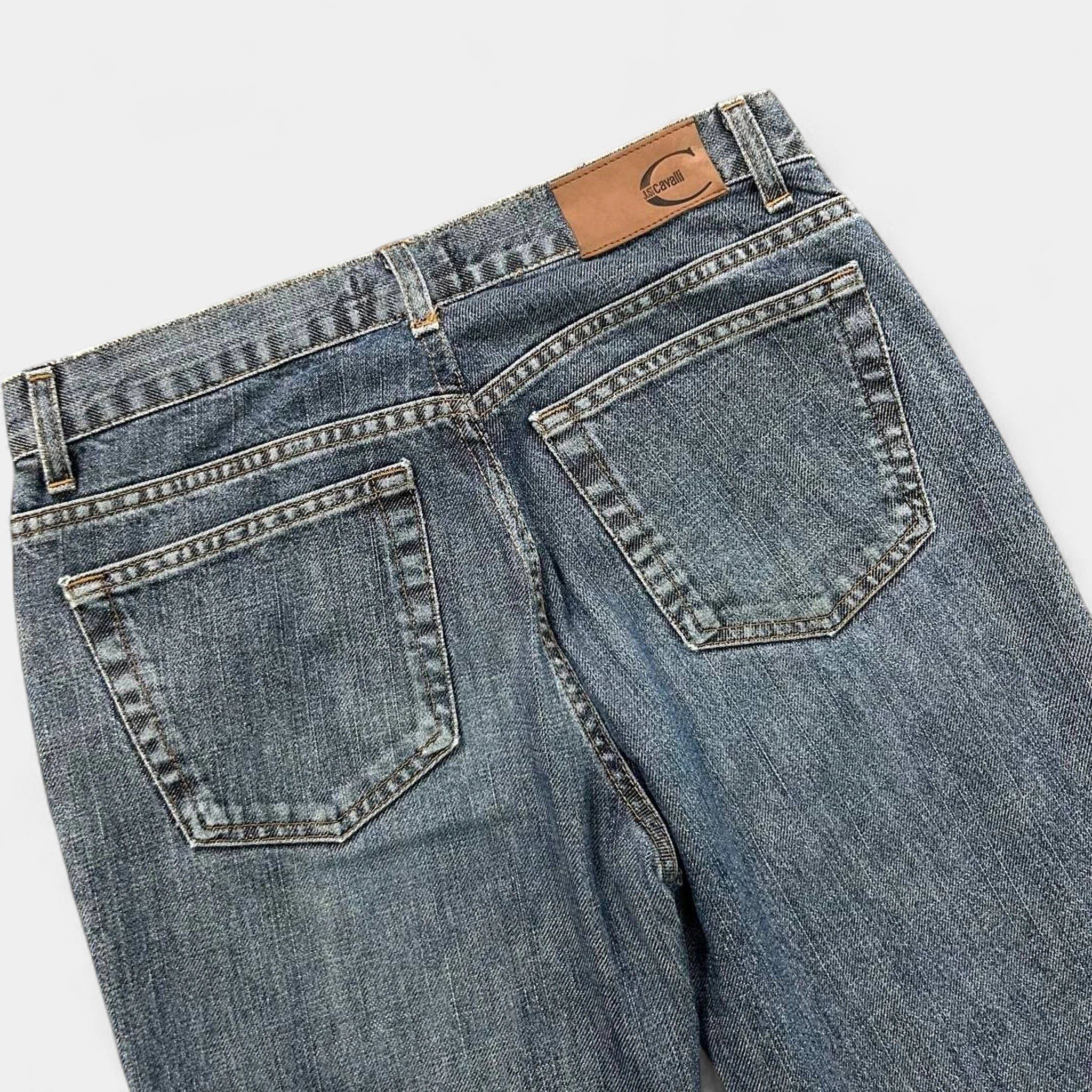 Just Cavalli Just Cavalli 2000's Snake Skin Pattern Denim Pants Size US 29 - 6 Thumbnail
