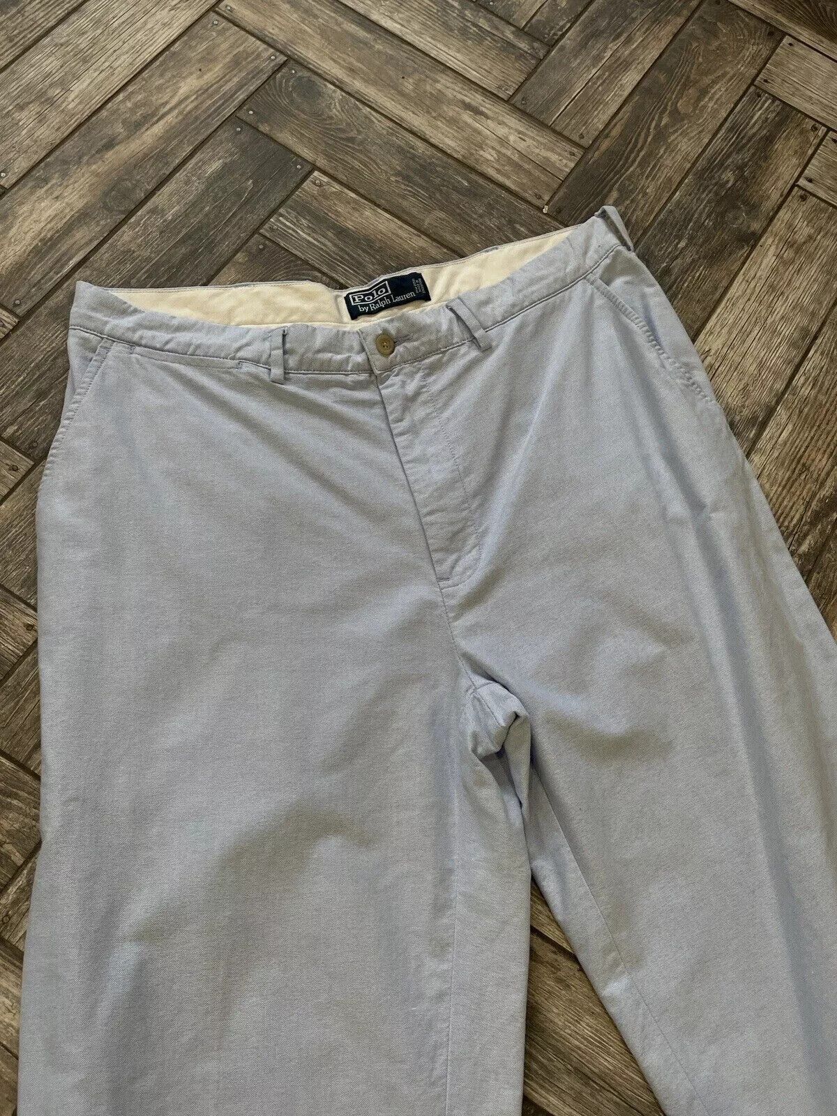 Polo Ralph Lauren Polo Ralph Lauren Cotton Chino Trousers Blue 34/30 Size US 34 / EU 50 - 3 Thumbnail
