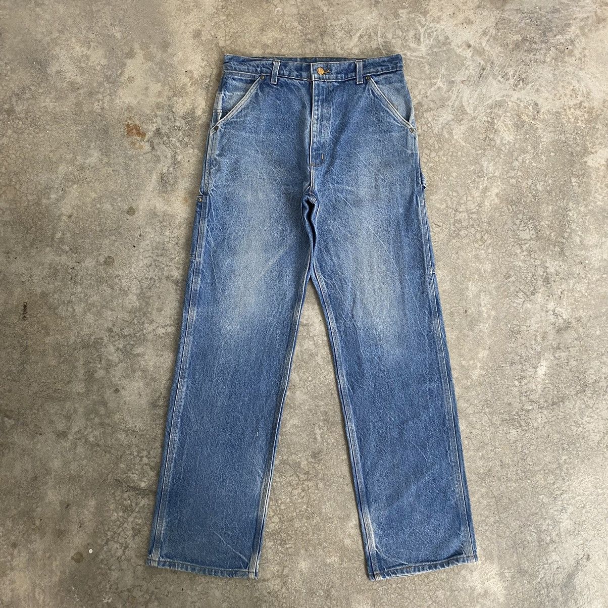 Carhartt Vintage Carhartt Faded Blue Carpenter Work Denim Jeans Size US 32 / EU 48 - 3 Thumbnail