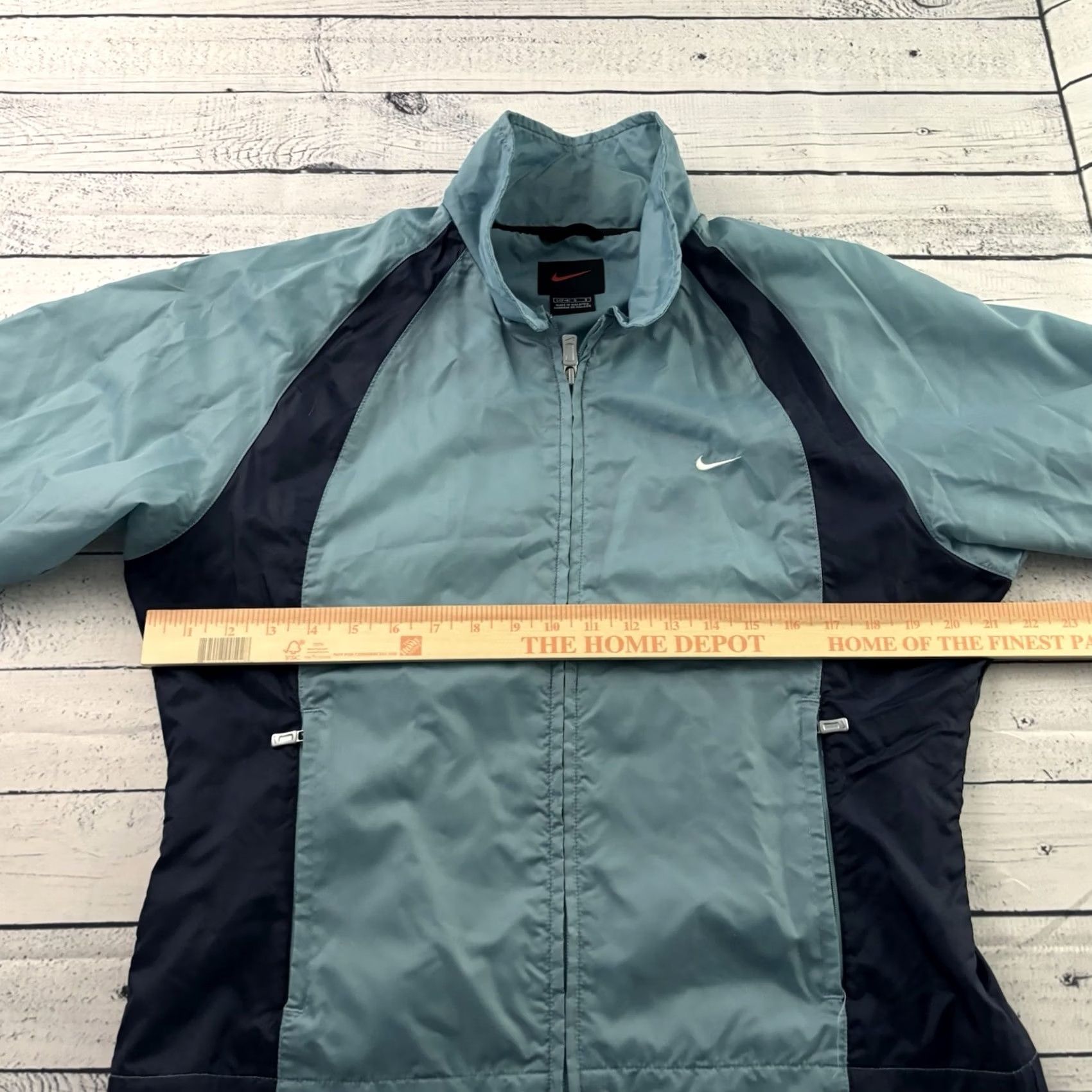Nike VINTAGE Nike Full Zip Athletic Track Jacket Women L Blue Nike Full Zip Track Jacket Women L Blue Size L / US 10 / IT 46 - 5 Thumbnail