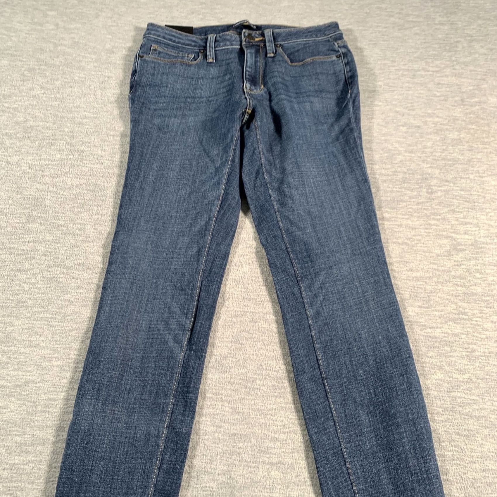 Vintage Calvin Klein Jeans Womens Skinny Stretch Denim Pants Blue Classic Fit 4 Size 27" / US 4 / IT 40 - 2 Thumbnail