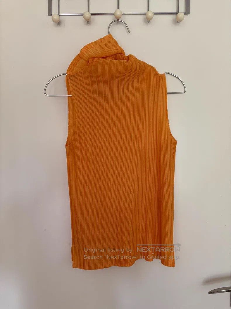 Issey Miyake Issey Miyake Orange Tank Top Size S / US 4 / IT 40 - 2 Thumbnail