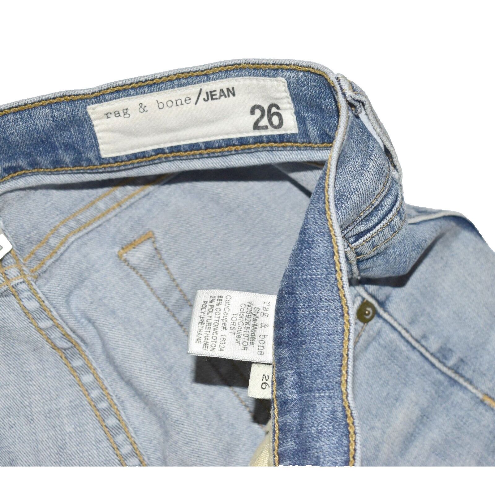 Rag & Bone RAG & BONE Dre Capri Distressed Frye Hem Jeans Size 26 Size 26" / US 2 / IT 38 - 5 Thumbnail
