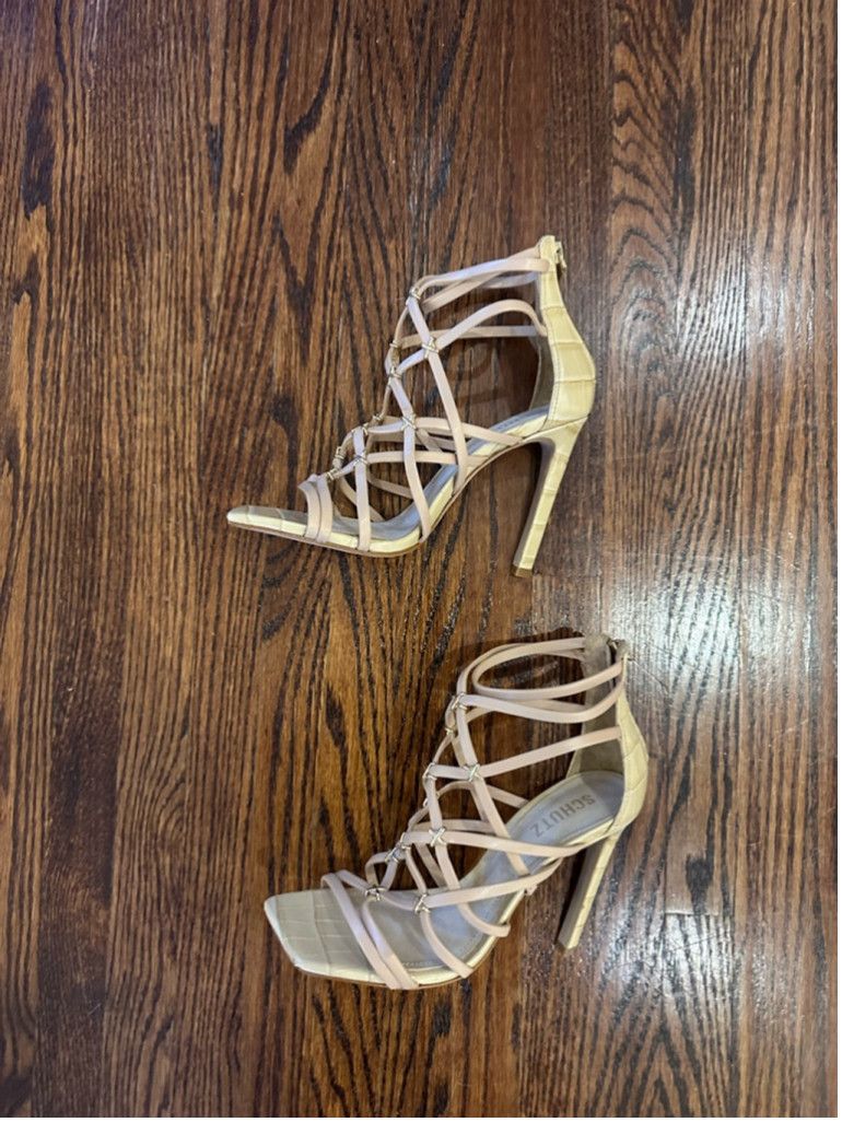 SCHUTZ Women's Schutz Heels Size 7.5B Light Wood Size US 7.5 / IT 37.5 - 8 Thumbnail