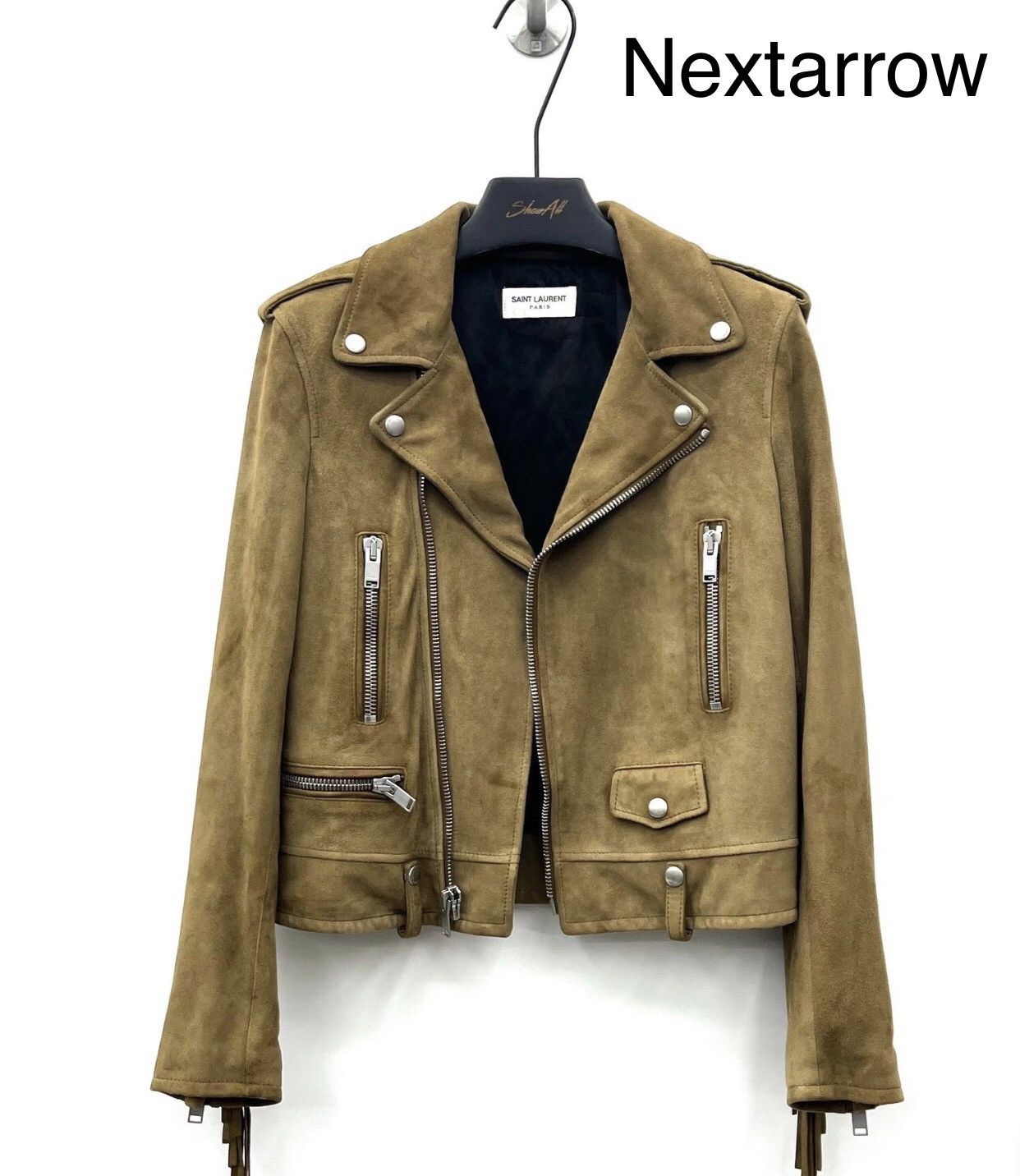 Saint Laurent Paris Saint Laurent fringed suede leather jacket2412-Nextarrow Size XS / US 0-2 / IT 36-38 - 1 Thumbnail
