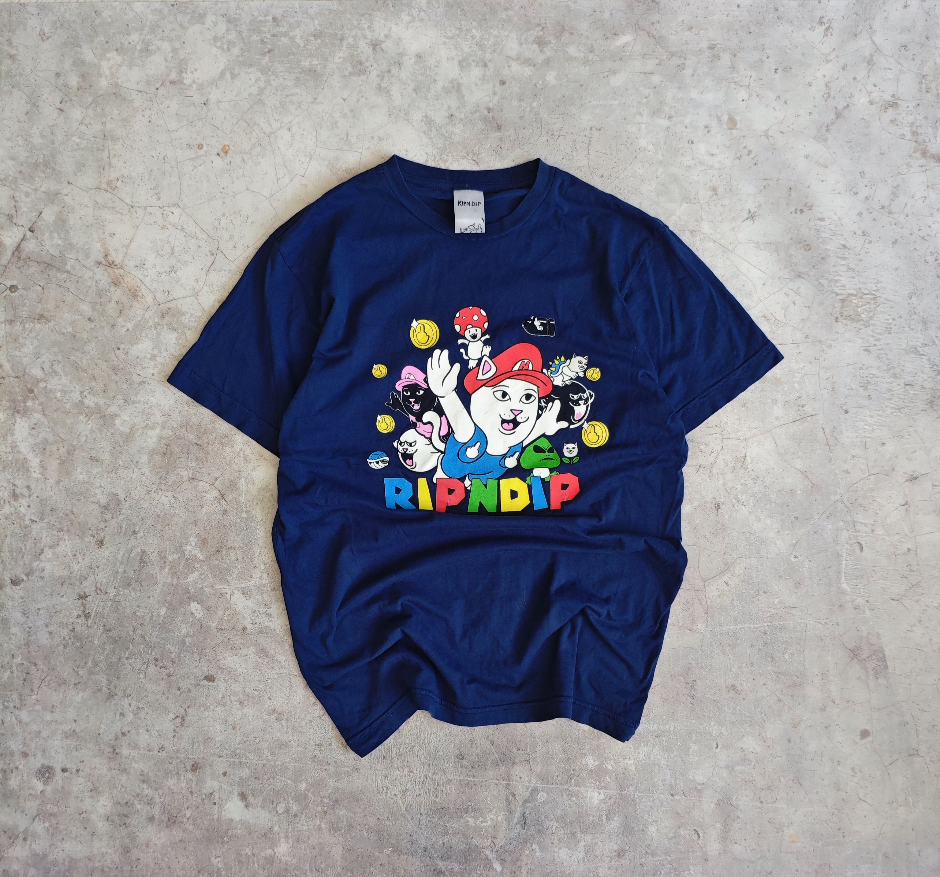 Band Tees × RIPNDIP Ripndip Super Mario T-shirt Hype Y2K Band Tees Size US M / EU 48-50 / 2 - 1 Thumbnail