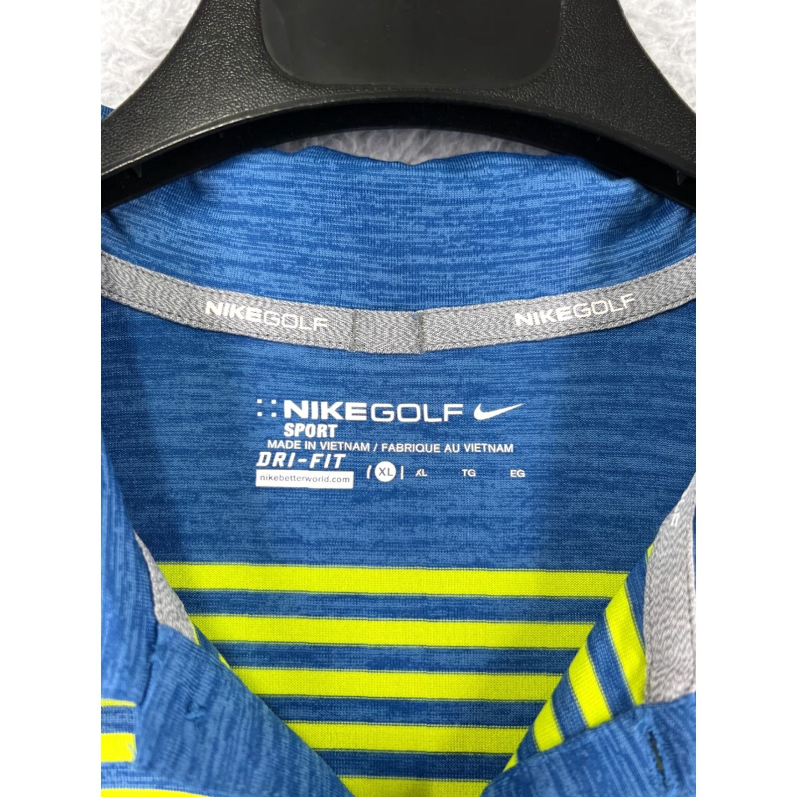 Nike Nike Polo Shirt Mens XL Blue Striped Nike Dri-Fit Golf Polo Shirt Men’s ショ Size US XL / EU 56 / 4 - 3 Thumbnail