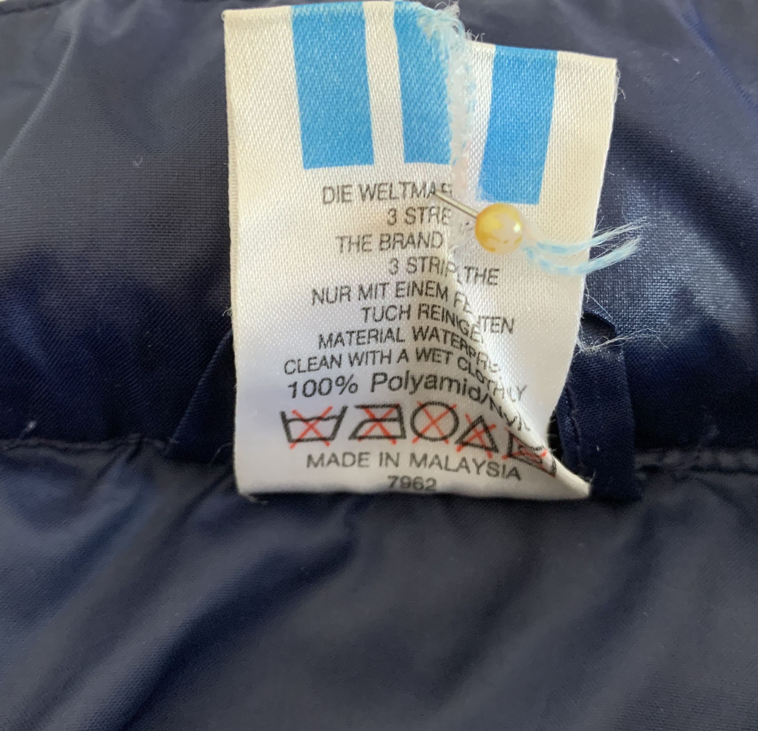 Adidas Vintage 80s 90s ADIDAS Windbreaker Jacket Hoodie Navy Large Size US L / EU 52-54 / 3 - 7 Thumbnail