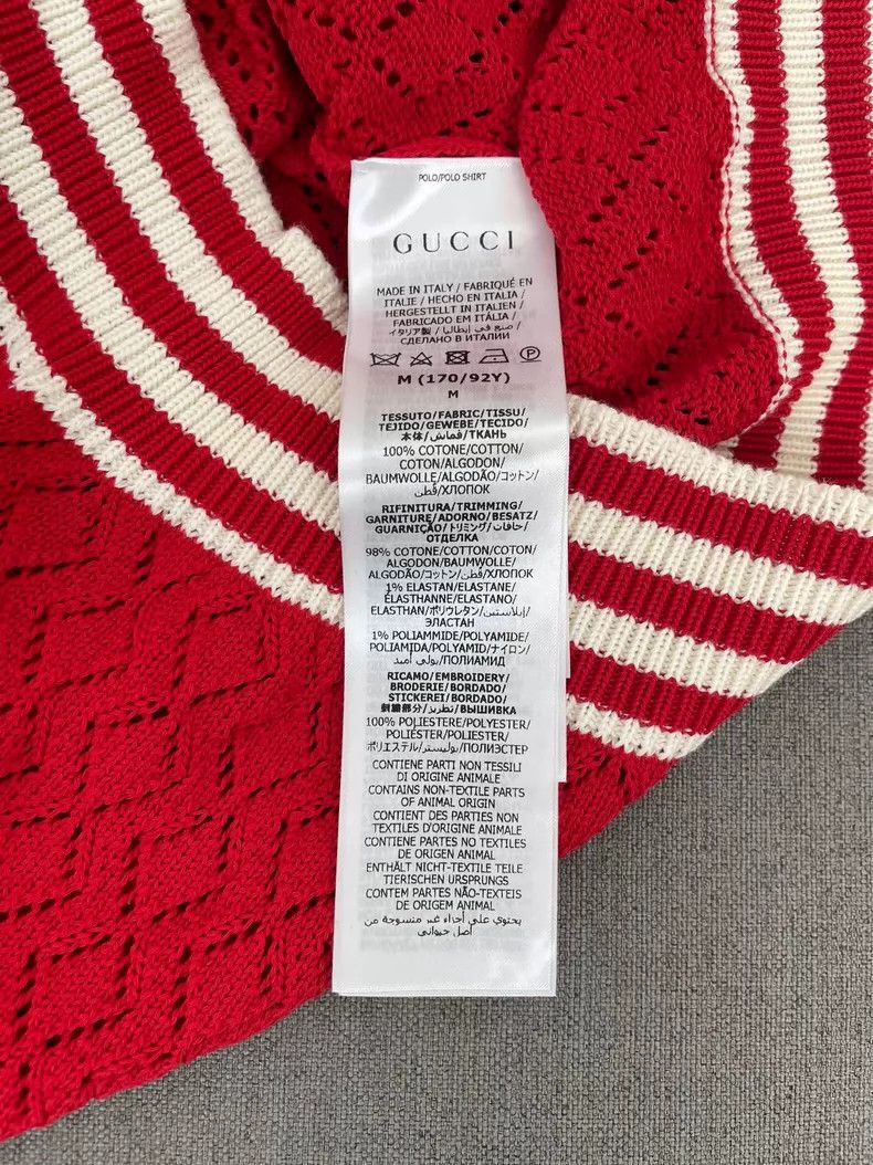 Gucci Gucci Adidas Adidas co-branded red cotton polo short-sleeve Size XS / US 0-2 / IT 36-38 - 4 Thumbnail