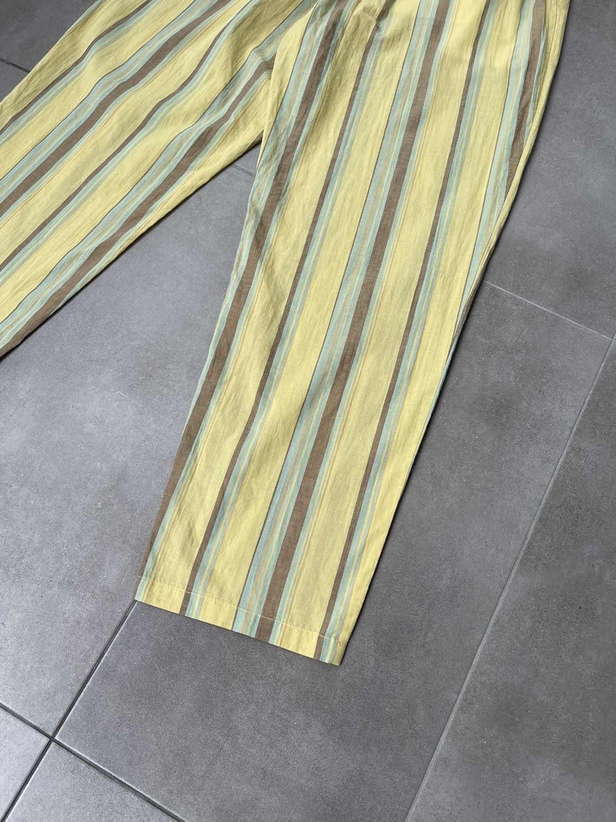 Viktor & Rolf !DS! SS20 Viktor & Rolf Stripe Print Yellow Trousers Size US 36 / EU 52 - 13 Thumbnail