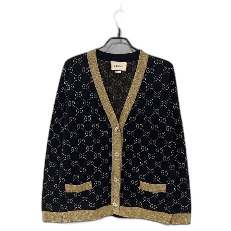 Gucci Gucci Gold Double G Print Cardigan Size S / US 4 / IT 40 - 1 Thumbnail