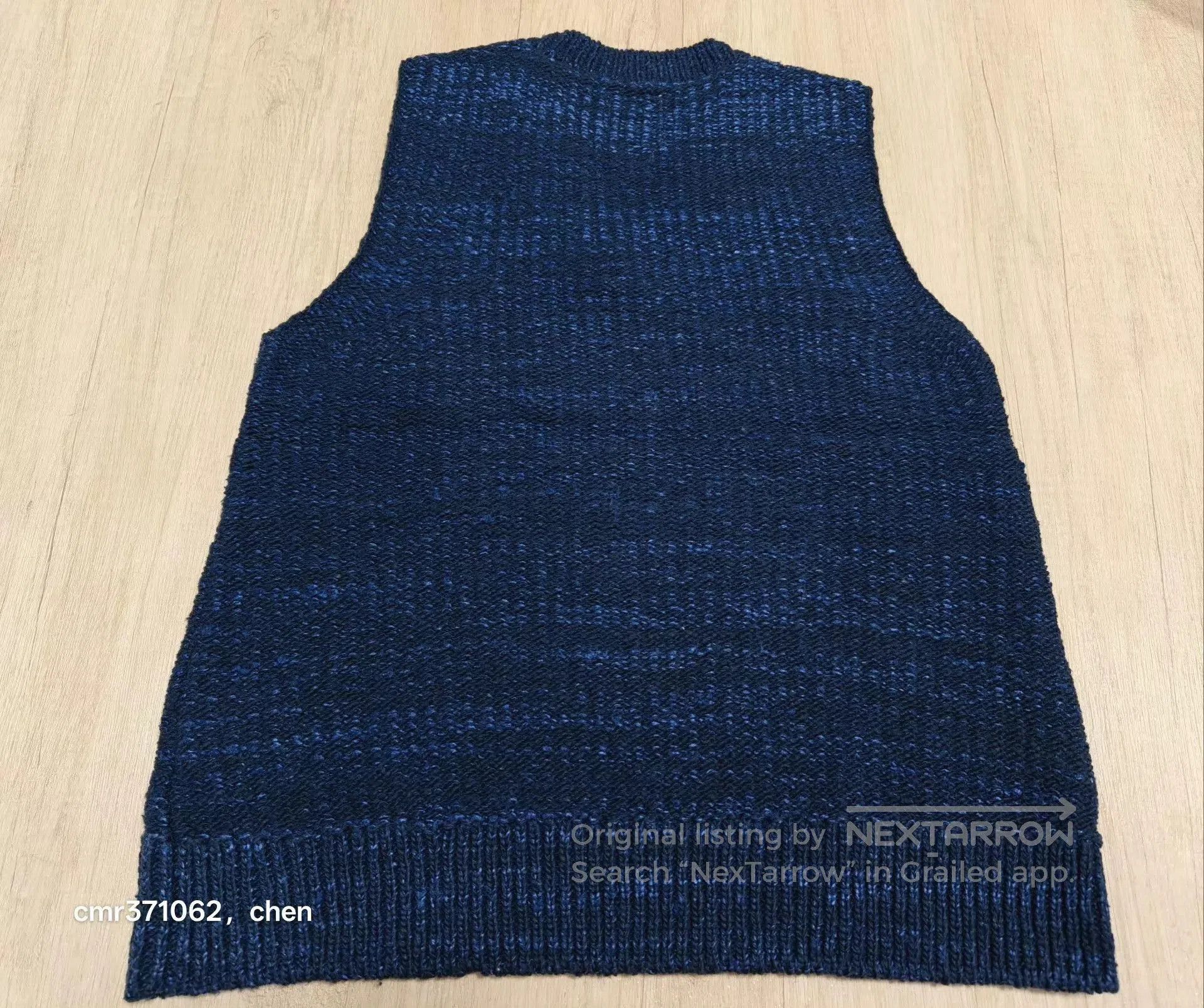 Visvim Blue Sleeveless Knit Vest . Size US L / EU 52-54 / 3 - 5 Thumbnail