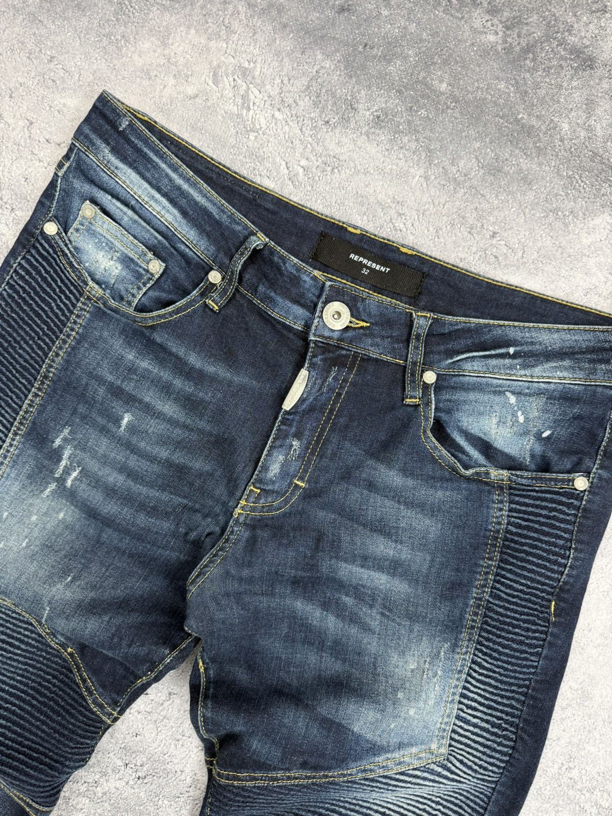 Represent Clo. Represent Biker Jeans Denim Pants Size US 32 / EU 48 - 13 Thumbnail
