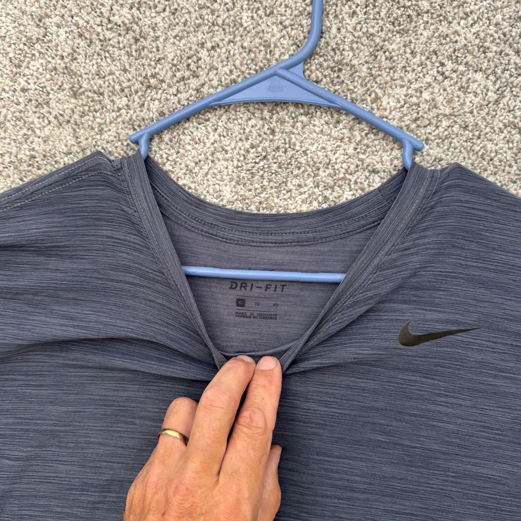 Nike Nike Shirt Mens XL Dri-FIT Lightweight Athletic Running Tee Top Blue Size US XL / EU 56 / 4 - 5 Thumbnail