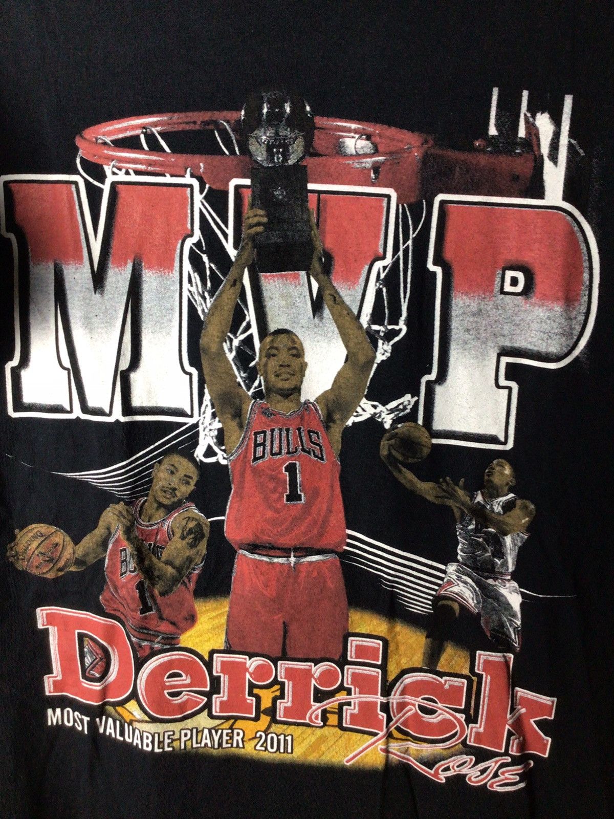 NBA Derrick Ross Chicago bulls NBA MVP 2011 Size US XL / EU 56 / 4 - 3 Thumbnail