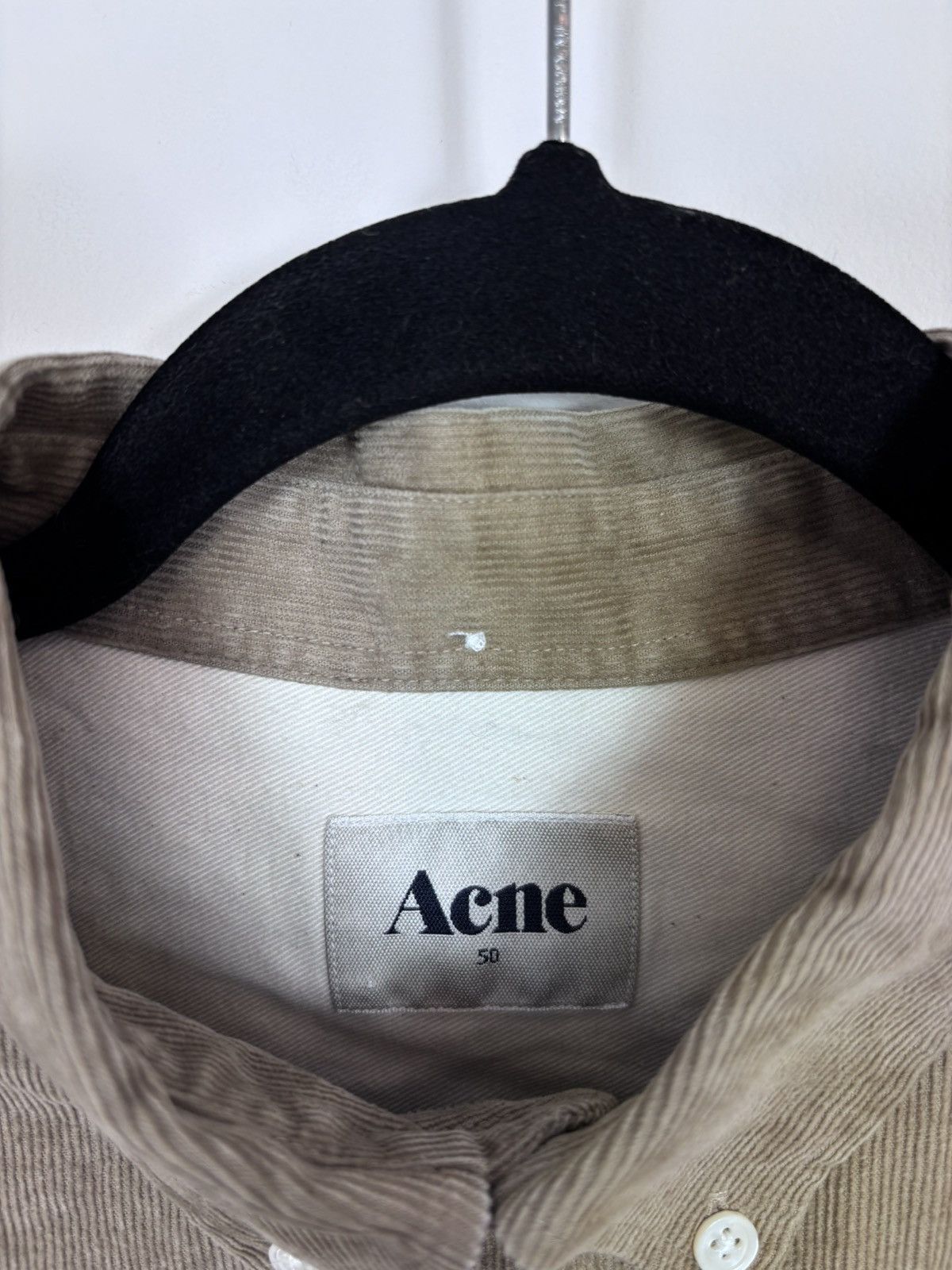 Acne Studios Acne Studios Isherwood Corduroy Velvet Long Sleeve Shirt Size US M / EU 48-50 / 2 - 9 Thumbnail