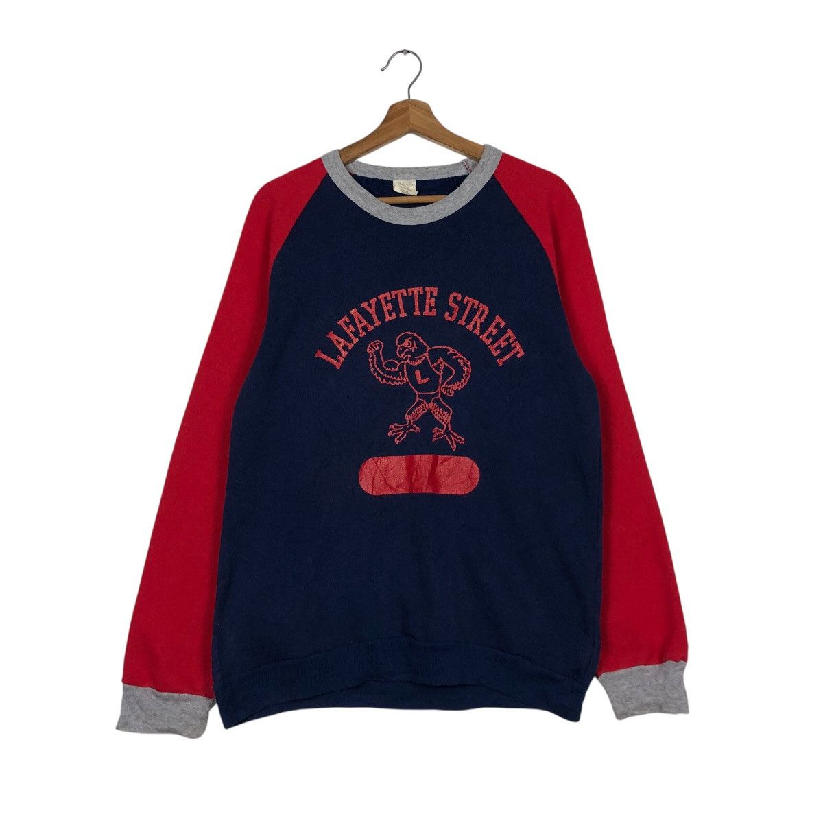Japanese Brand 📌Vintage Sweatshirts Lafayette street Big Logo Size US L / EU 52-54 / 3 - 2 Thumbnail