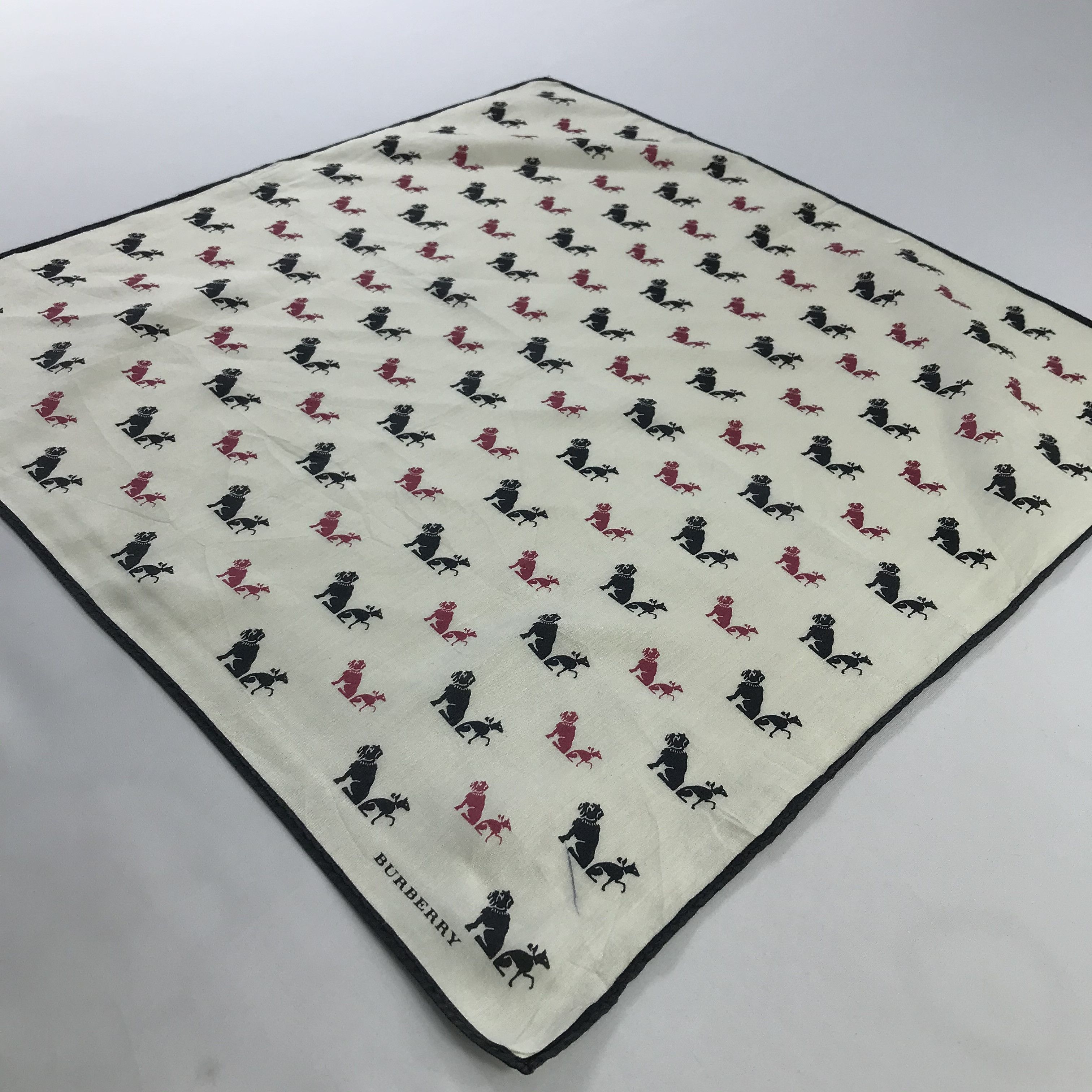 Burberry × Vintage Burberry Bandana / Handkerchief / Neckerchief - S517 Size ONE SIZE - 2 Thumbnail