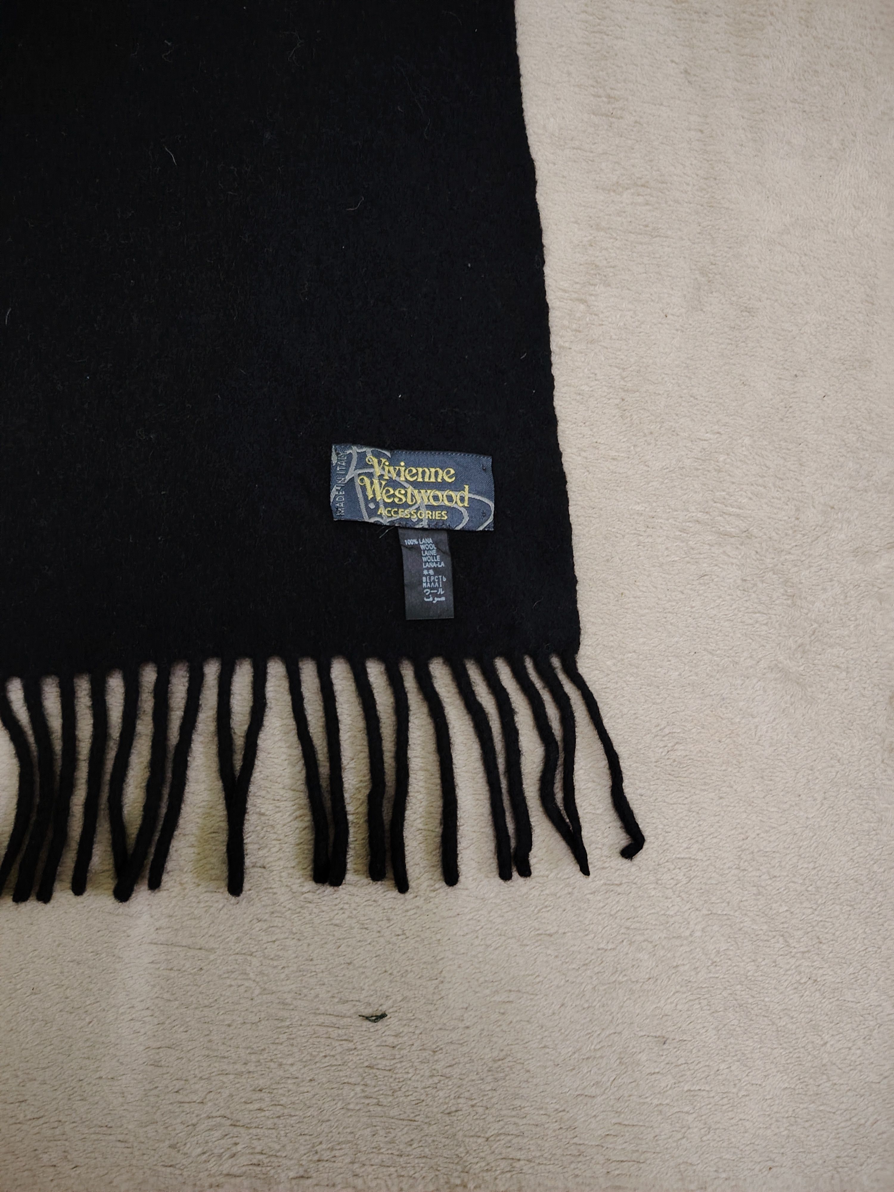Vivienne Westwood Vivienne Westwood Scarf Muffler Wool Scarves Size ONE SIZE - 4 Thumbnail
