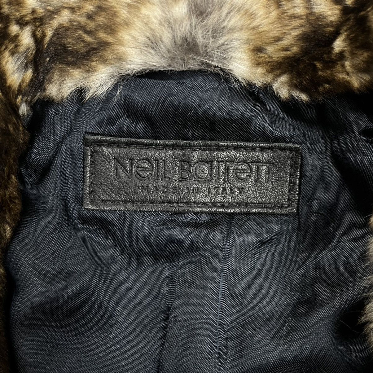 Neil Barrett Neil Barret wrinkled leather jacket fur collar Size US S / EU 44-46 / 1 - 6 Thumbnail