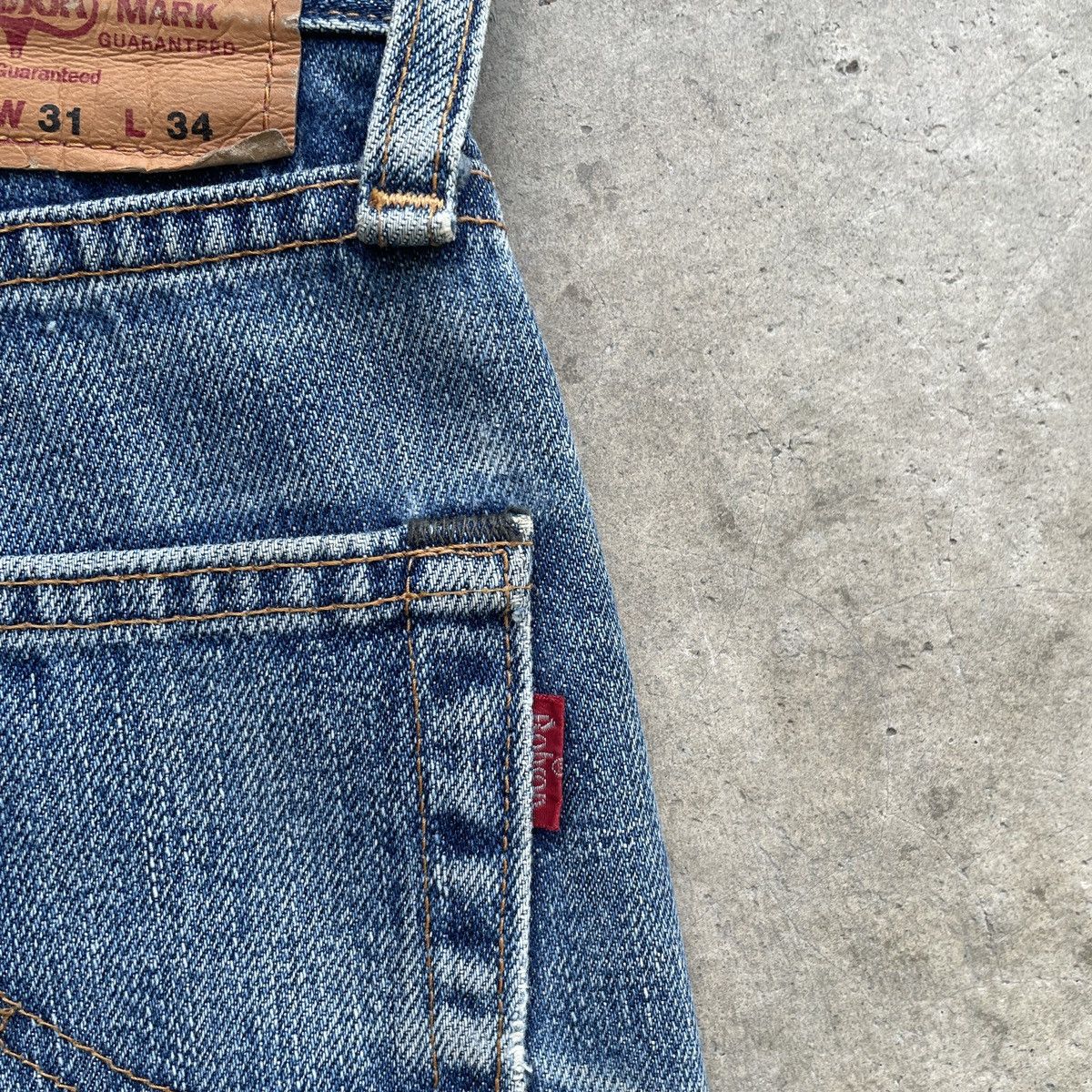 Japanese Brand × Jean × Vintage Vintage Bobson Lot512 Distressed Faded Jeans Denim Pants W31 Size US 31 - 11 Thumbnail