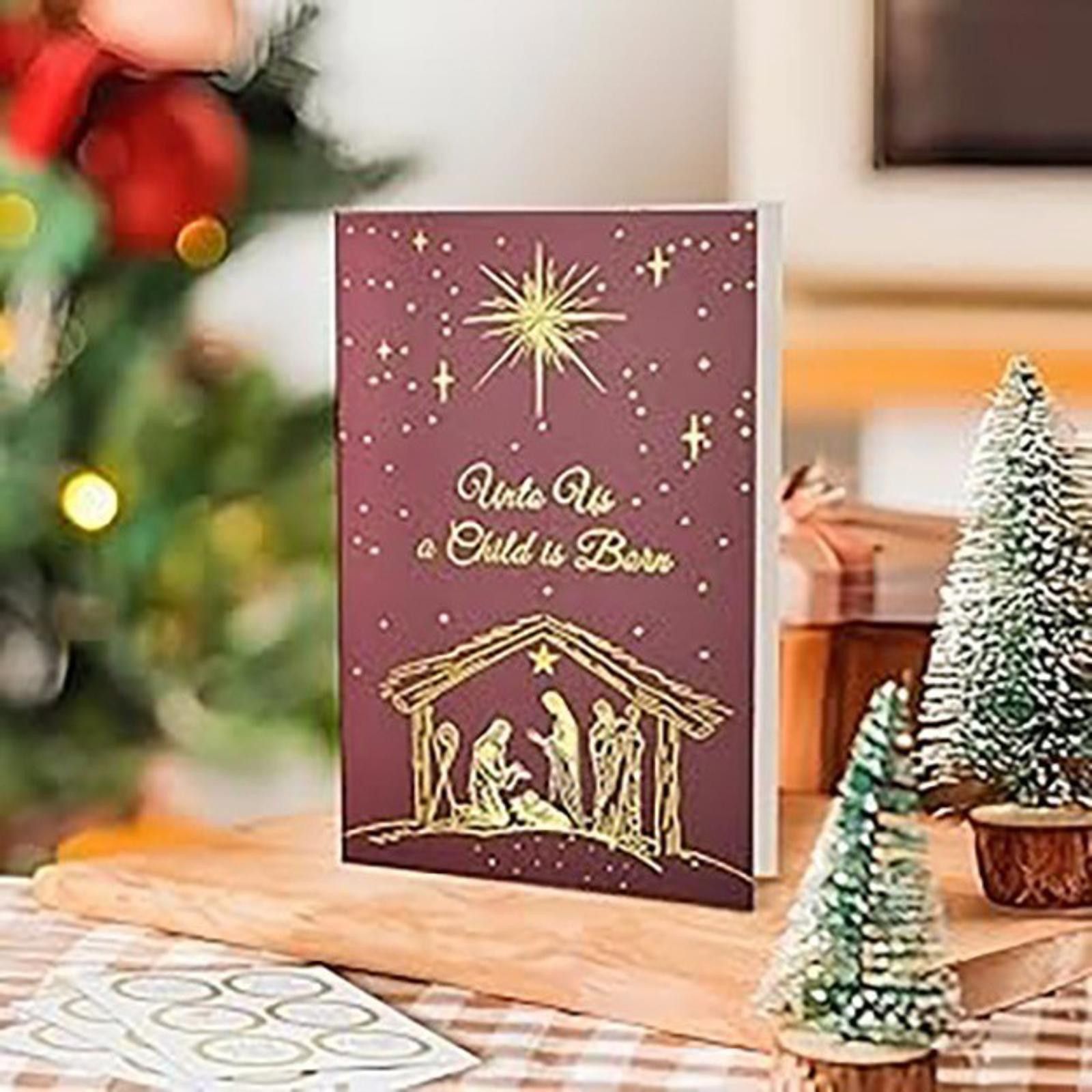 The Unbranded Brand 36 Pack Religious Christmas Cards Envelopes Sticker Set NEW Size ONE SIZE - 5 Thumbnail