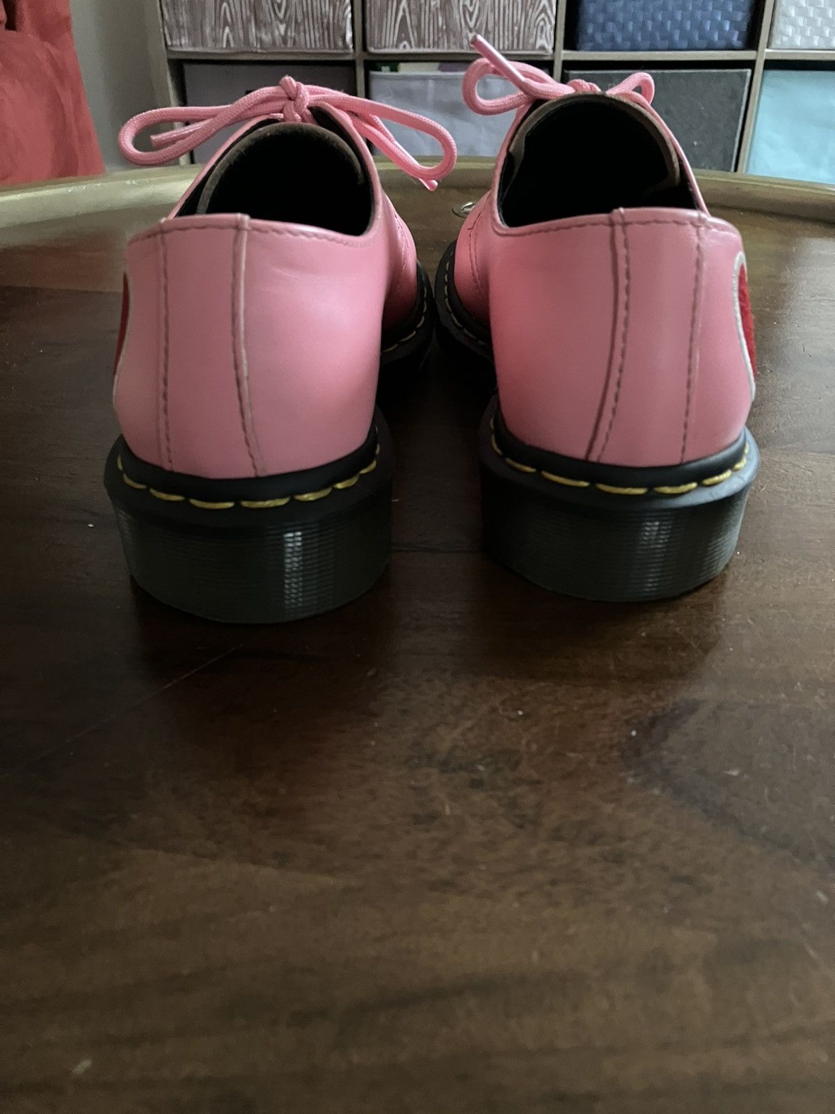 Dr. Martens Dr. Martens 1461 Sequin Heart Pink Red Women’s Size 7 Boots Size US 7 / IT 37 - 4 Thumbnail