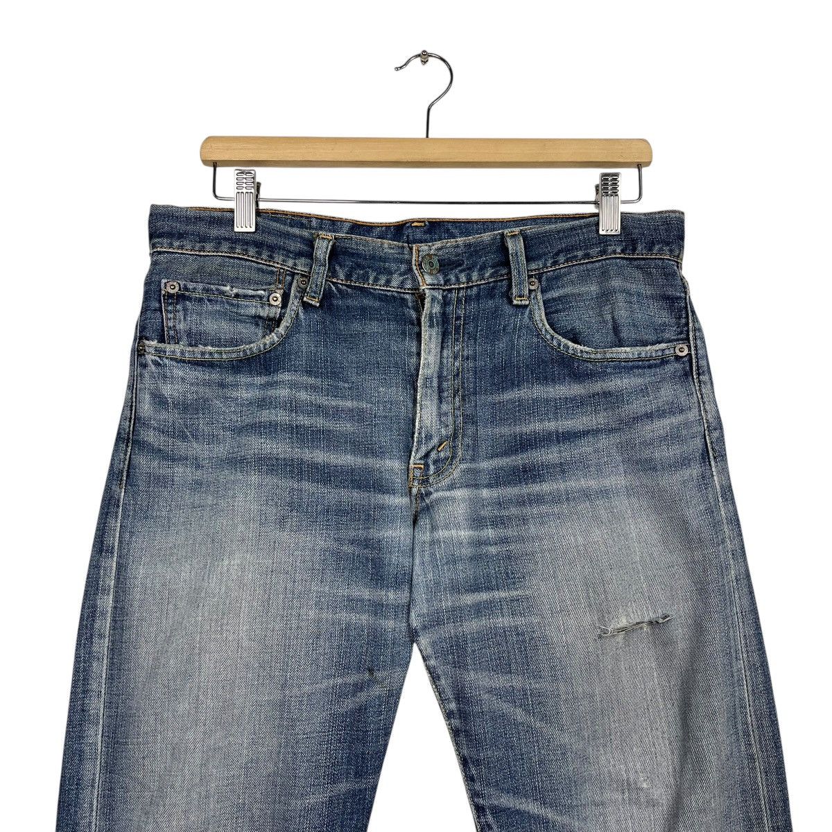 Levi's Vintage Y2k Levis Distressed Denim Jeans Size US 32 / EU 48 - 2 Thumbnail