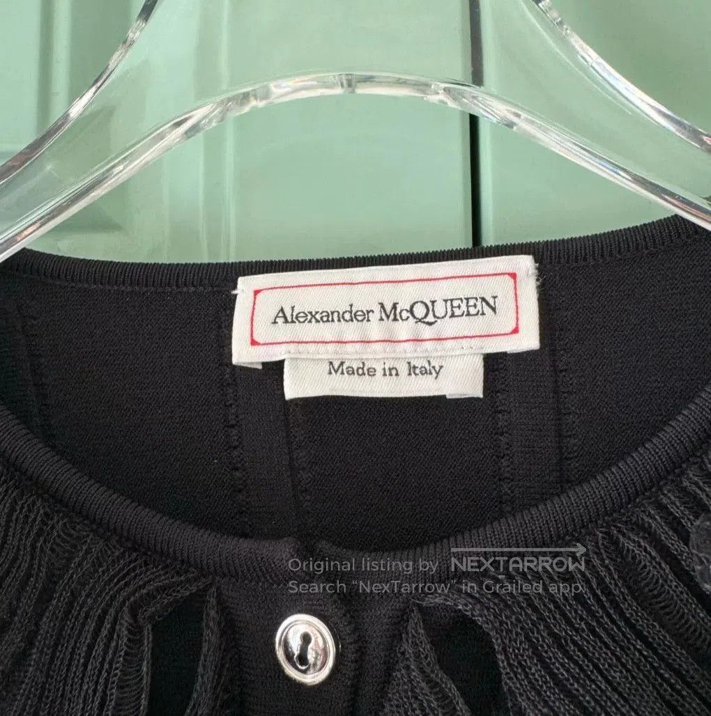 Alexander McQueen Alexander McQueen Black Ruffle Knit Top. Size S / US 4 / IT 40 - 3 Thumbnail
