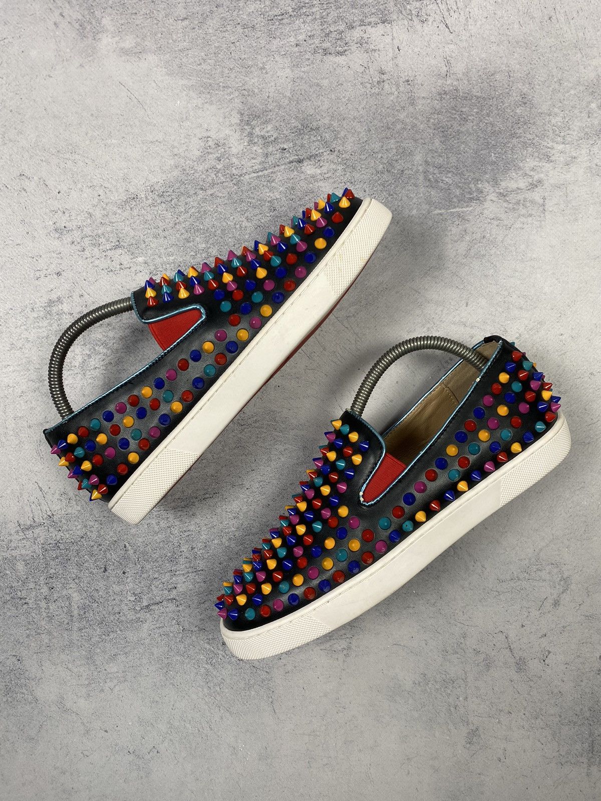 Christian Louboutin Christian Louboutin Mens Shoes Spikes Roller Boat Slipon Size US 6.5 / EU 39-40 - 2 Thumbnail