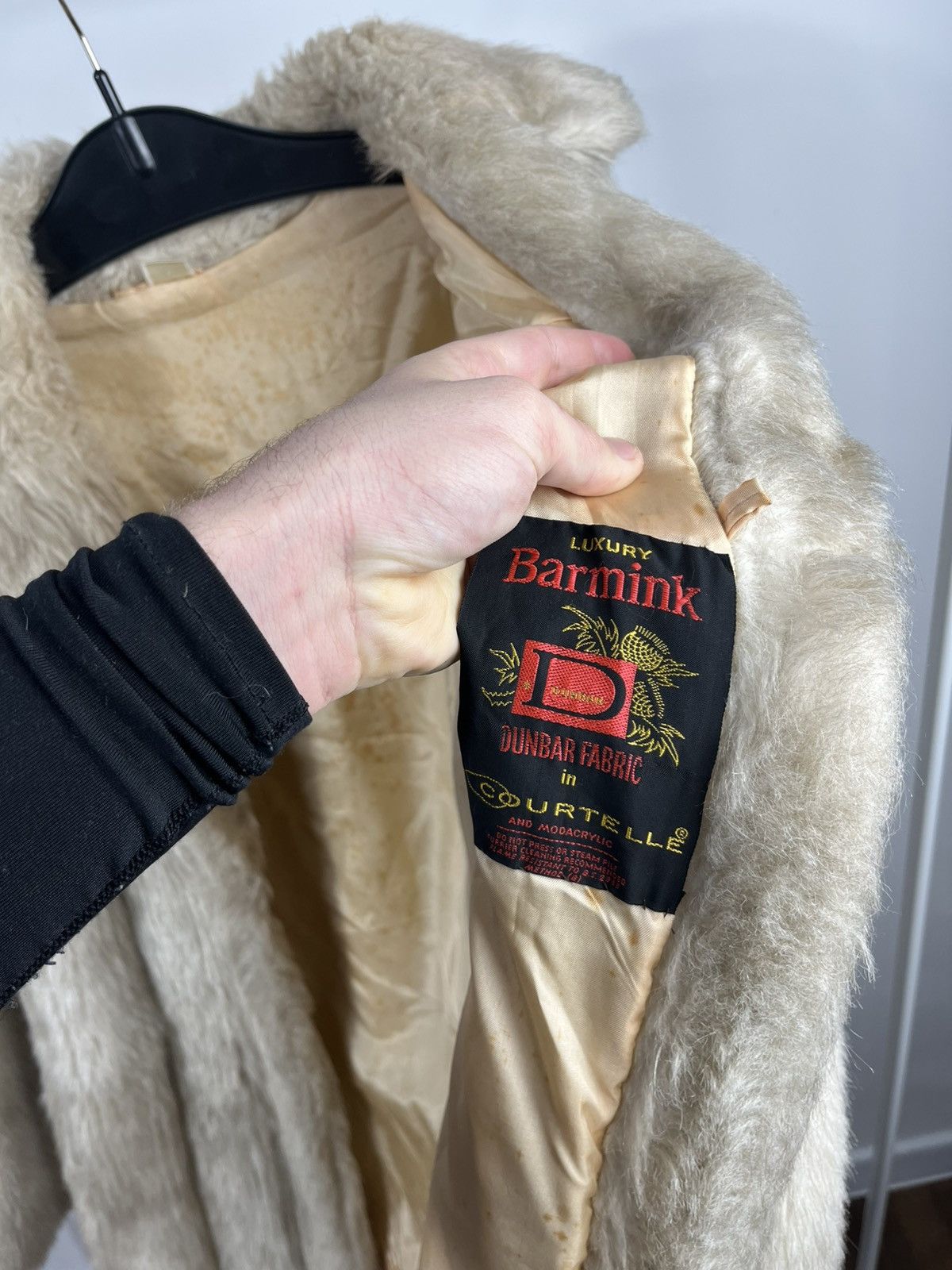 Other Vintage Faux Fur Coat Beige Women’s Size UK 14 EU 42 Size XXL / US 16-18 / IT 52-54 - 10 Thumbnail