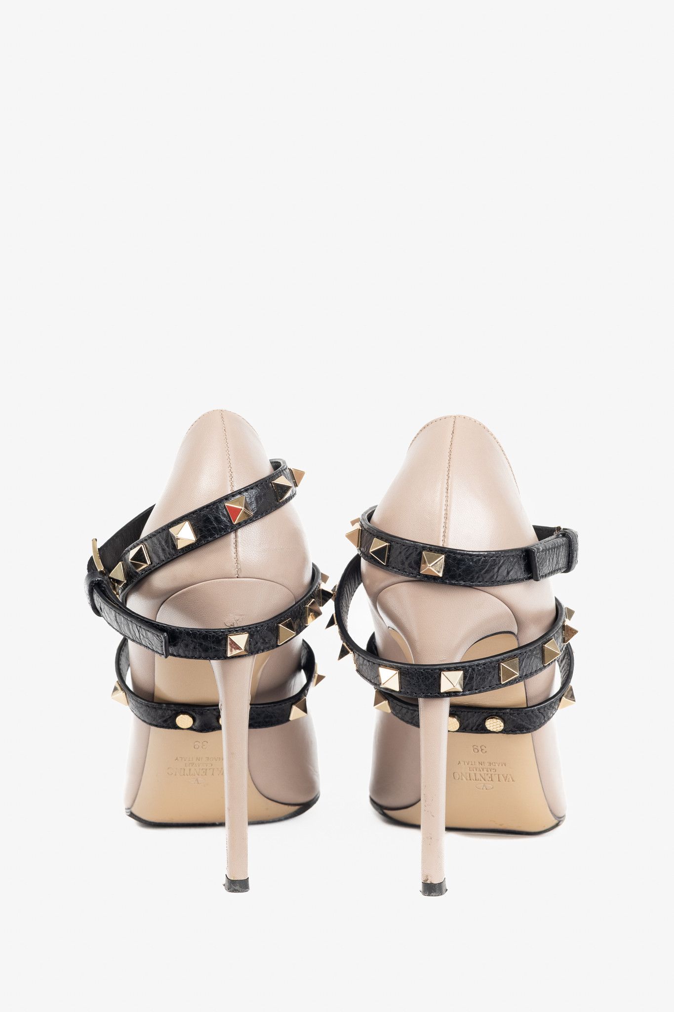 Valentino Valentino Garavani Studwrap Rockstud Pointed-Toe Pumps Size US 8.5 / IT 38.5 - 3 Thumbnail