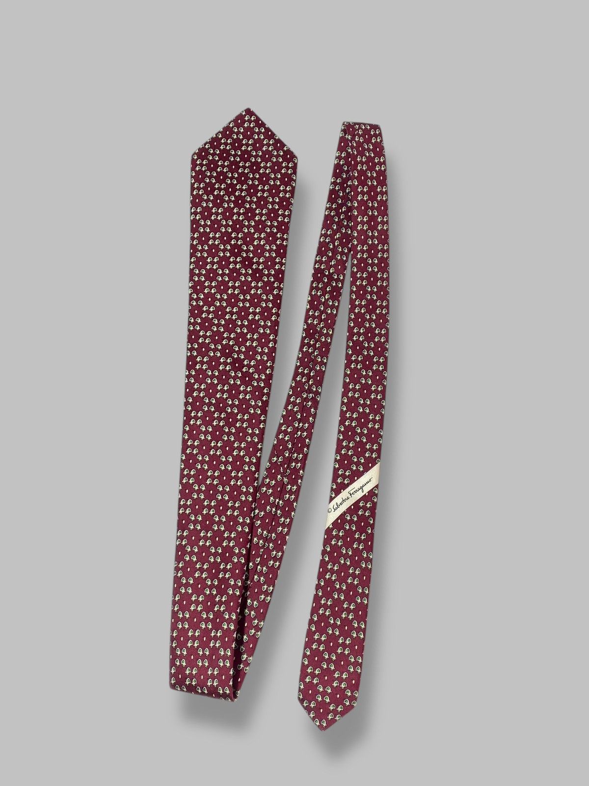 Salvatore Ferragamo Salvatore Ferragamo Vintage Silk Tie Monogram Size ONE SIZE - 1 Thumbnail