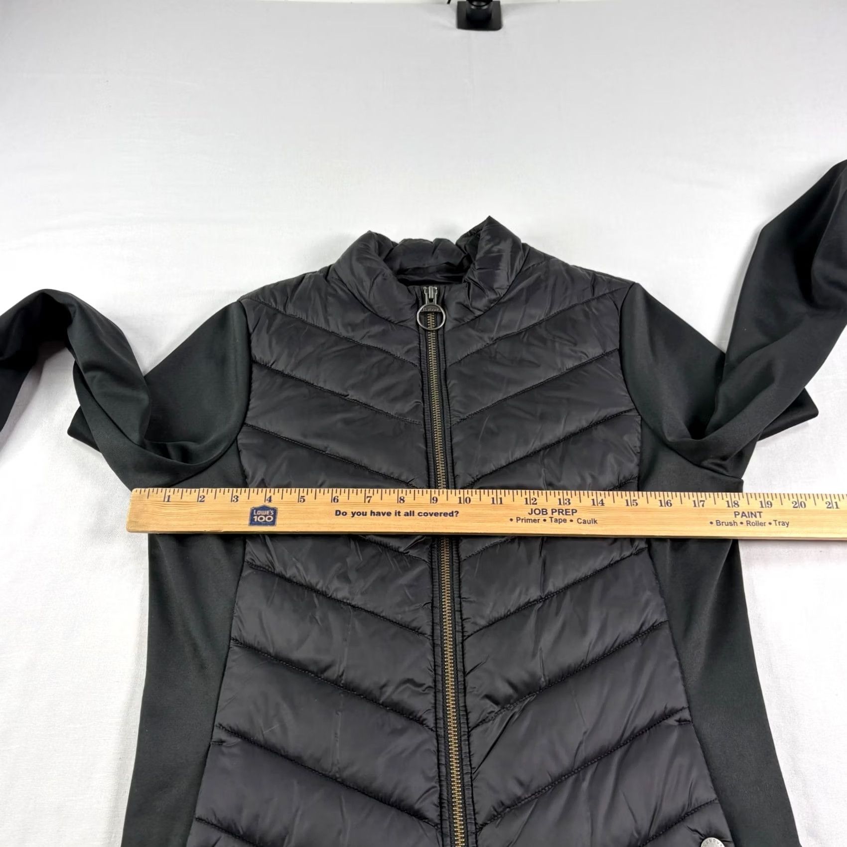 Barbour VINTAGE Barbour Jacket Womens Size 6 Black Quilted Hargate Sweat Full Zip Coat Size M / US 6-8 / IT 42-44 - 7 Thumbnail