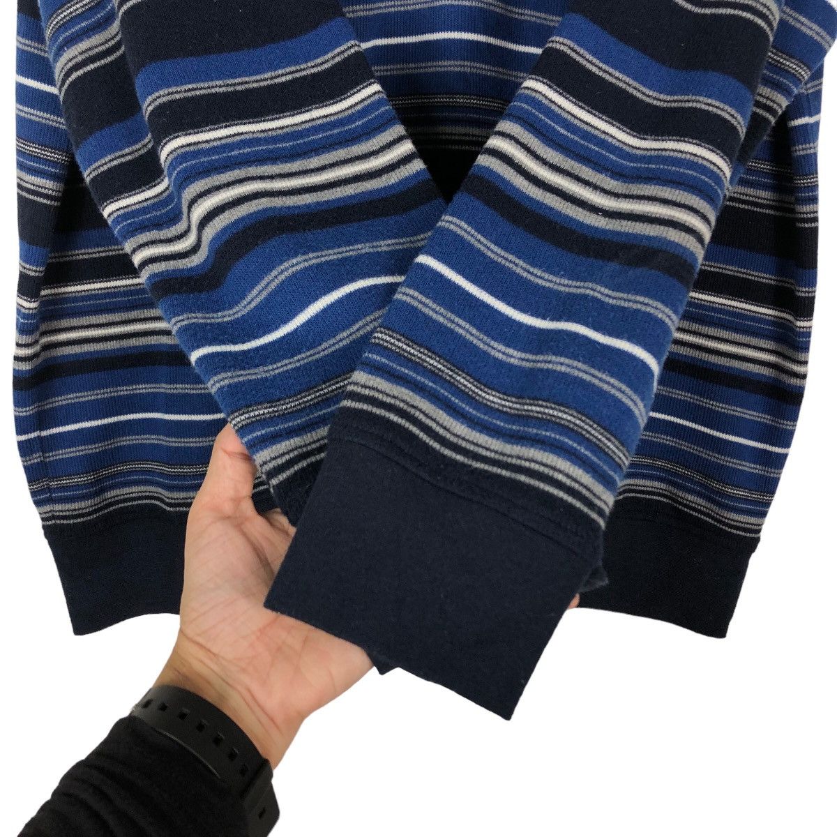Japanese Brand 🔥Vintage Sergio Tacchini Anorak Long Sleeve Striped Collar Size US L / EU 52-54 / 3 - 13 Thumbnail