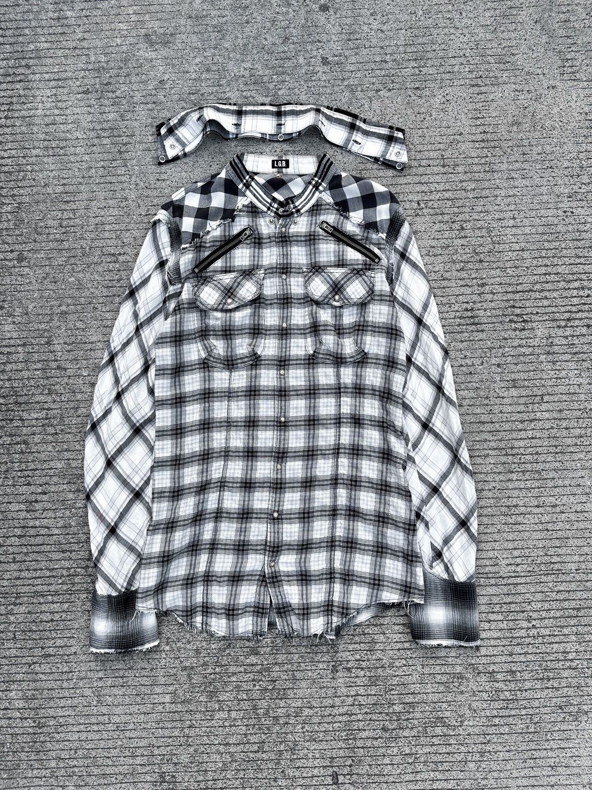 If Six Was Nine × Japanese Brand × Le Grande Bleu (L.G.B.) L.G.B. If Six Was Nine Grunge Shirts Size US S / EU 44-46 / 1 - 5 Thumbnail