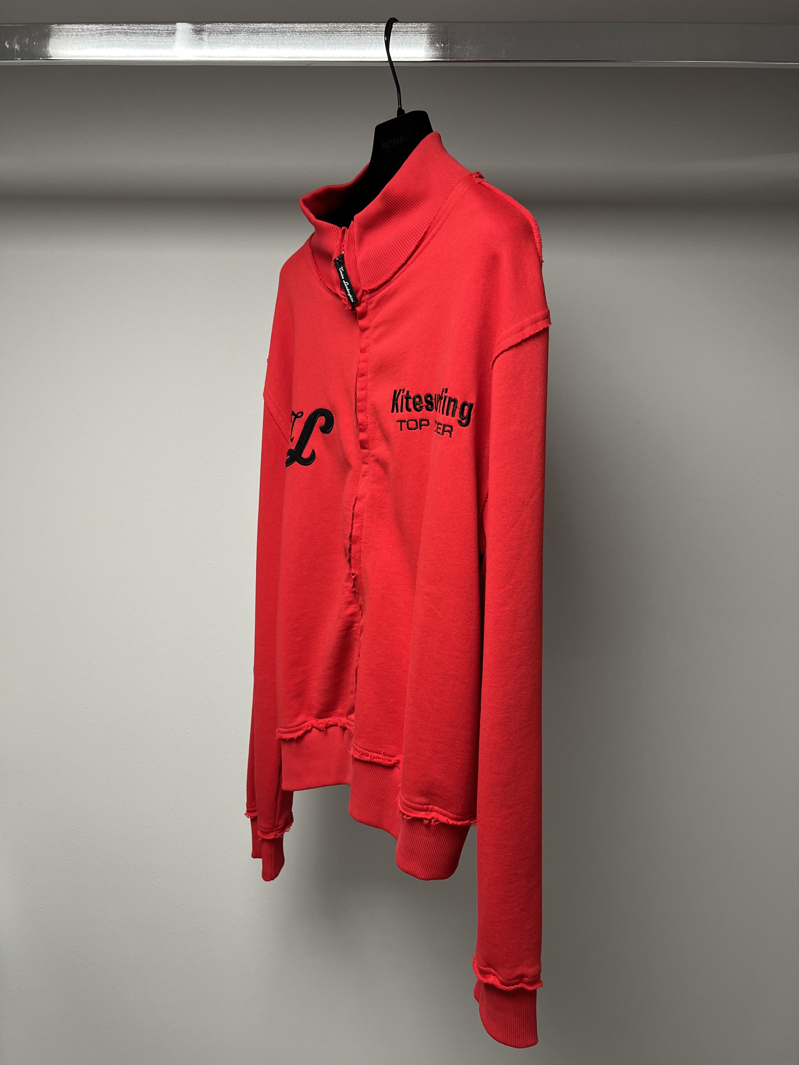 Lamborghini CORINO LAMBORGHINI / KITESURFING, RED SWEATSHIRT W / ZIPPER Size US XL / EU 56 / 4 - 6 Thumbnail