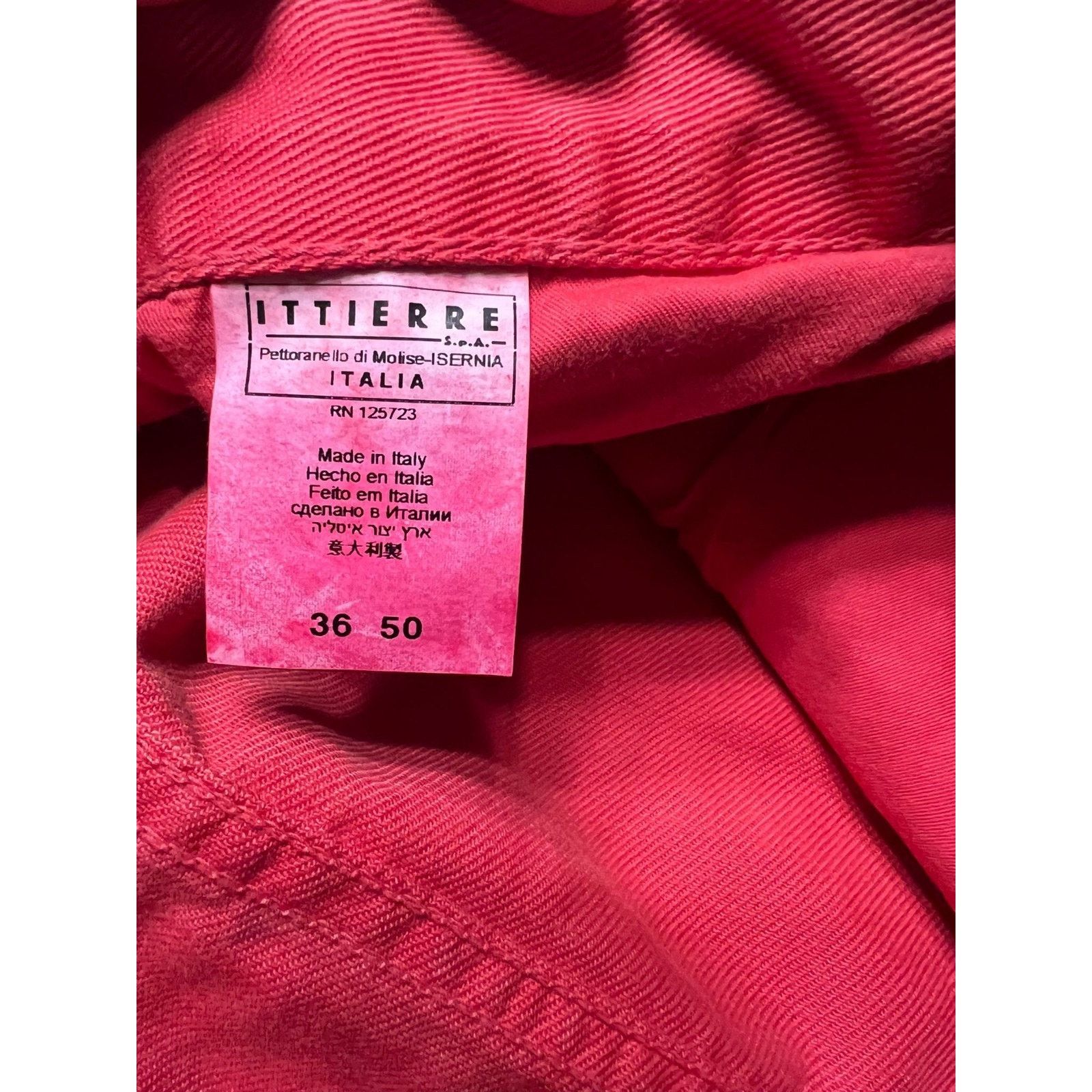 Pierre Balmain Pierre Balmain Red Jeans Waist 36" Size 36-50 Size US 36 / EU 52 - 8 Thumbnail