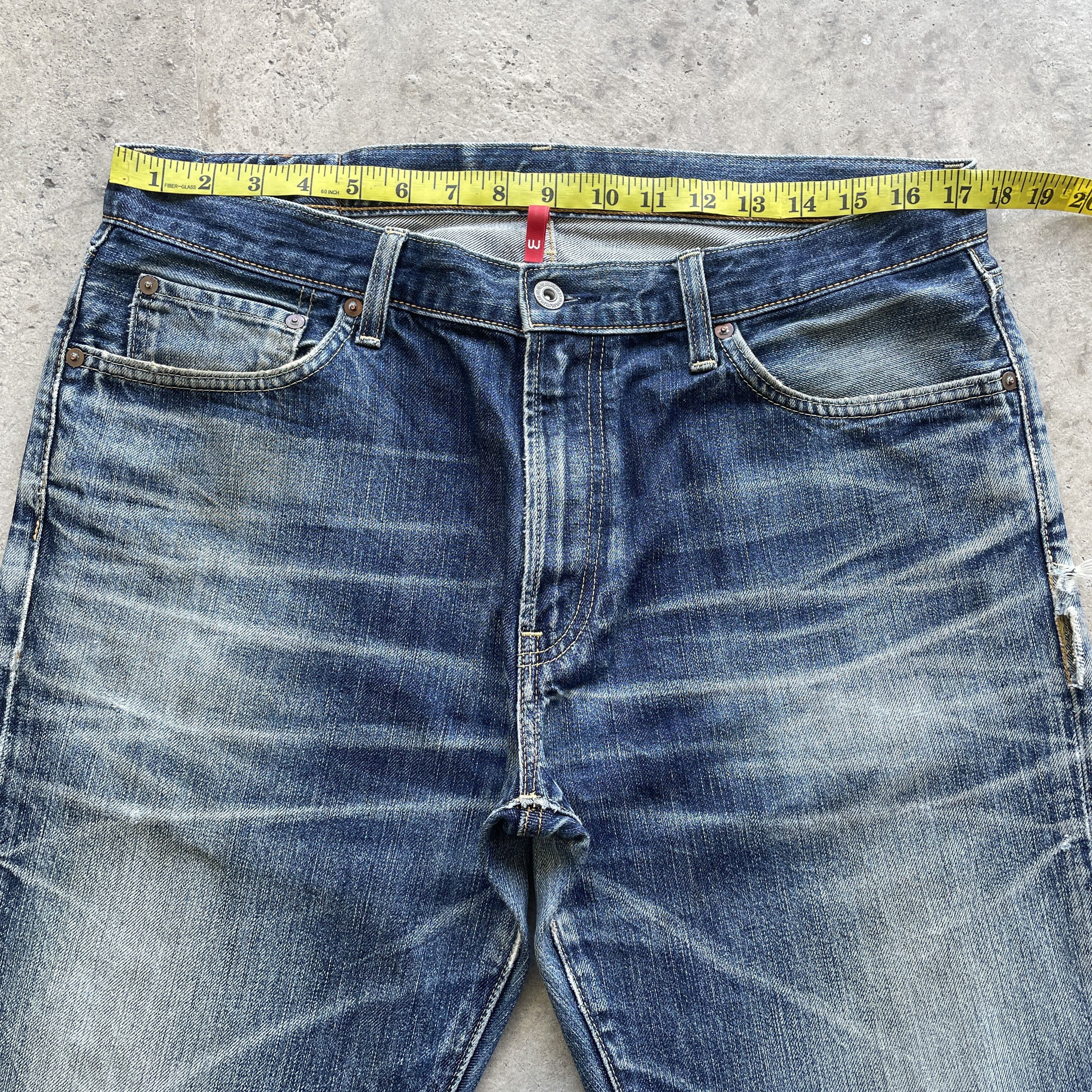 Japanese Brand W35 VINTAGE JAPANESE DISTRESSED JEANS STONEWASH FADED PANTS Size US 35 - 5 Thumbnail