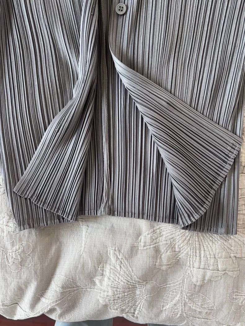 Issey Miyake Issey Miyake Grey pleated shirt Size M / US 6-8 / IT 42-44 - 6 Thumbnail