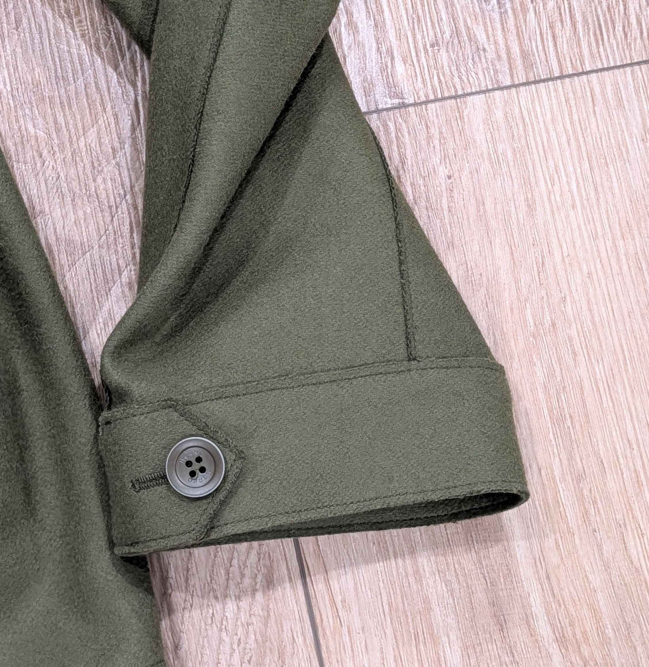 Herno HERNO Virgin Wool Blend Shirt Jacket Military Green 56 US 46 Size US XL / EU 56 / 4 - 8 Thumbnail
