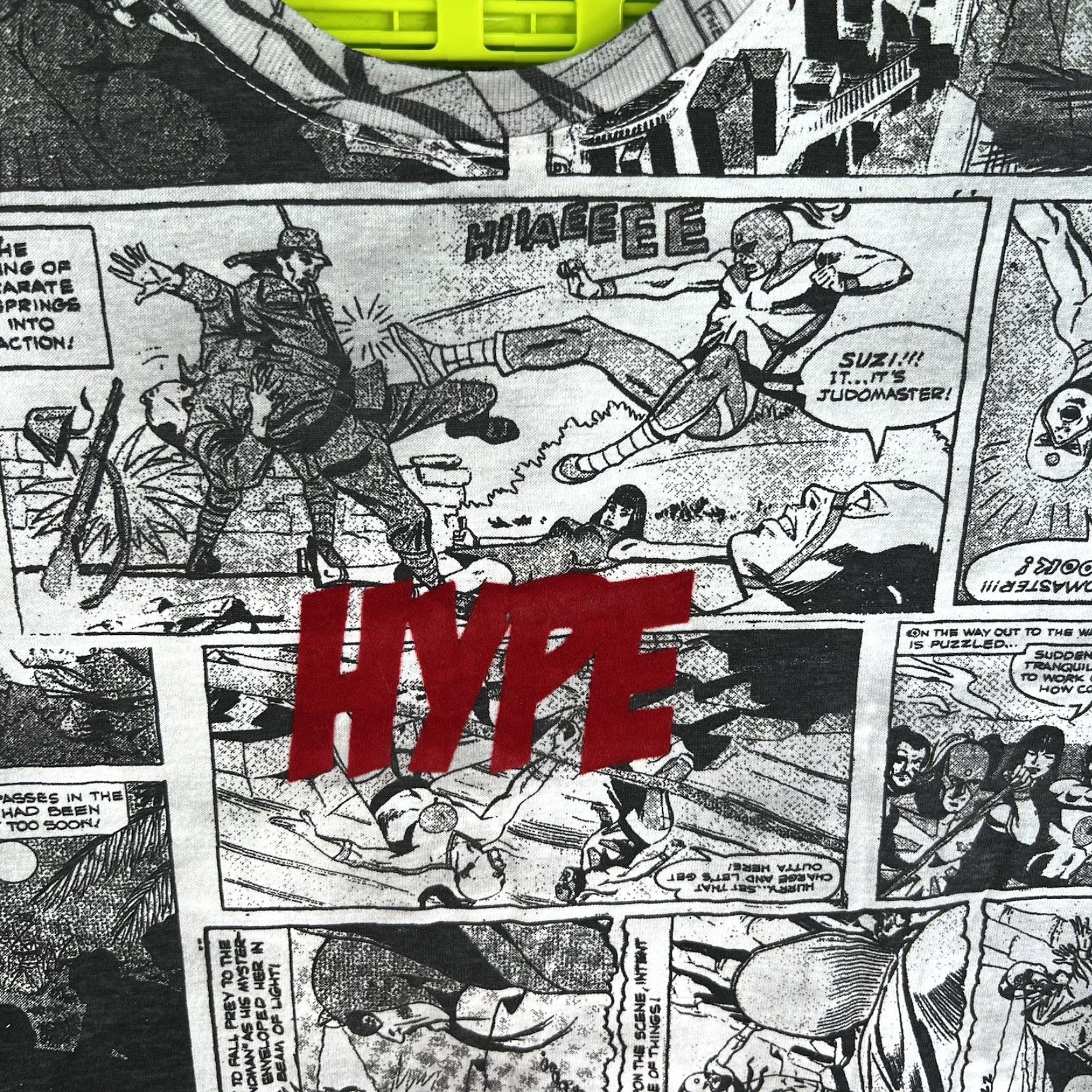 Vintage VINTAGE HYPE Men's T-Shirt Large White Comic Strip Atom Graphic Short Sleeve Crew Neck Cotton Size US L / EU 52-54 / 3 - 4 Thumbnail