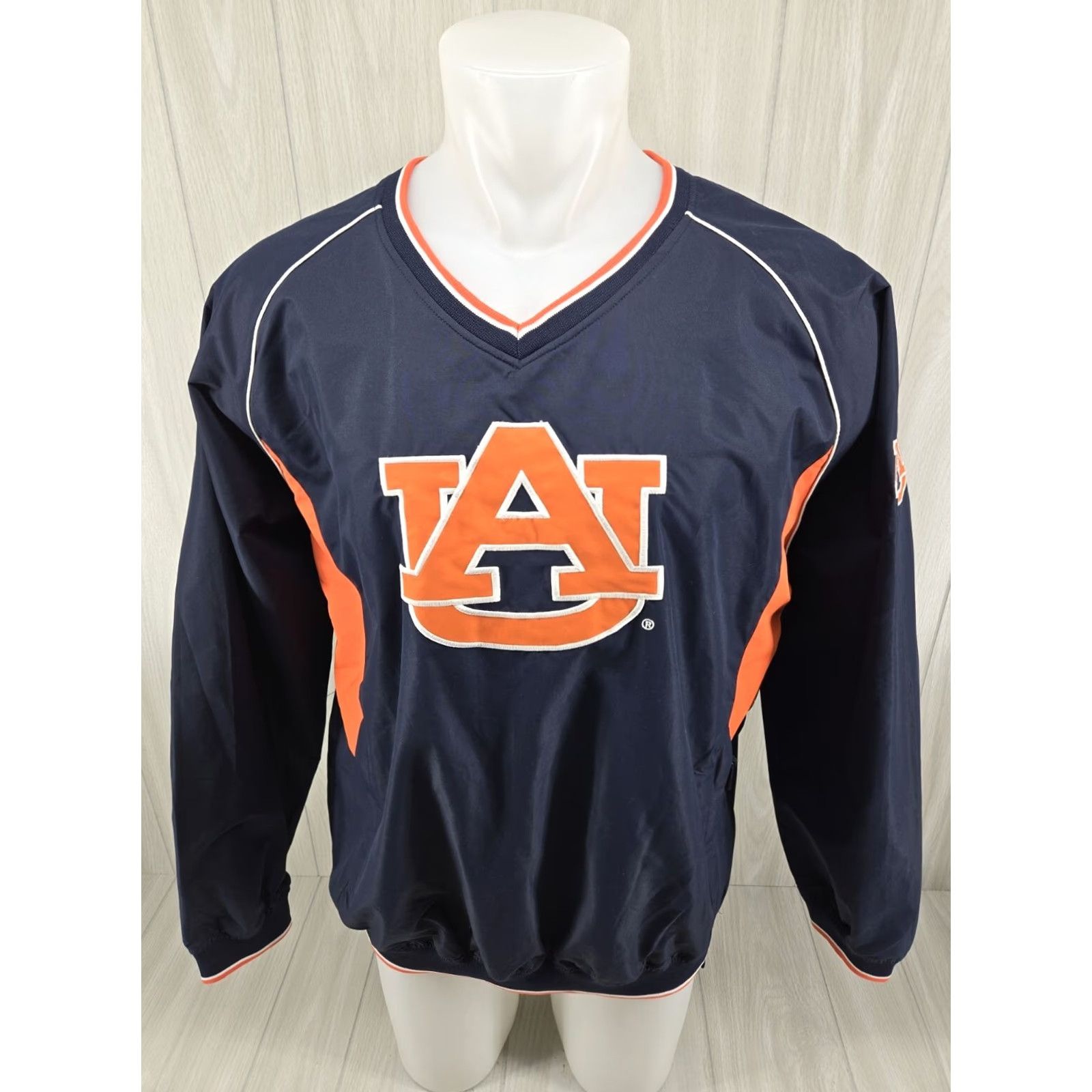 Vintage VINTAGE Colosseum Auburn Tigers Pull Over Jacket Windbreaker SZ XL Men Gray Blue Embroidered Logo Size US XL / EU 56 / 4 - 2 Thumbnail