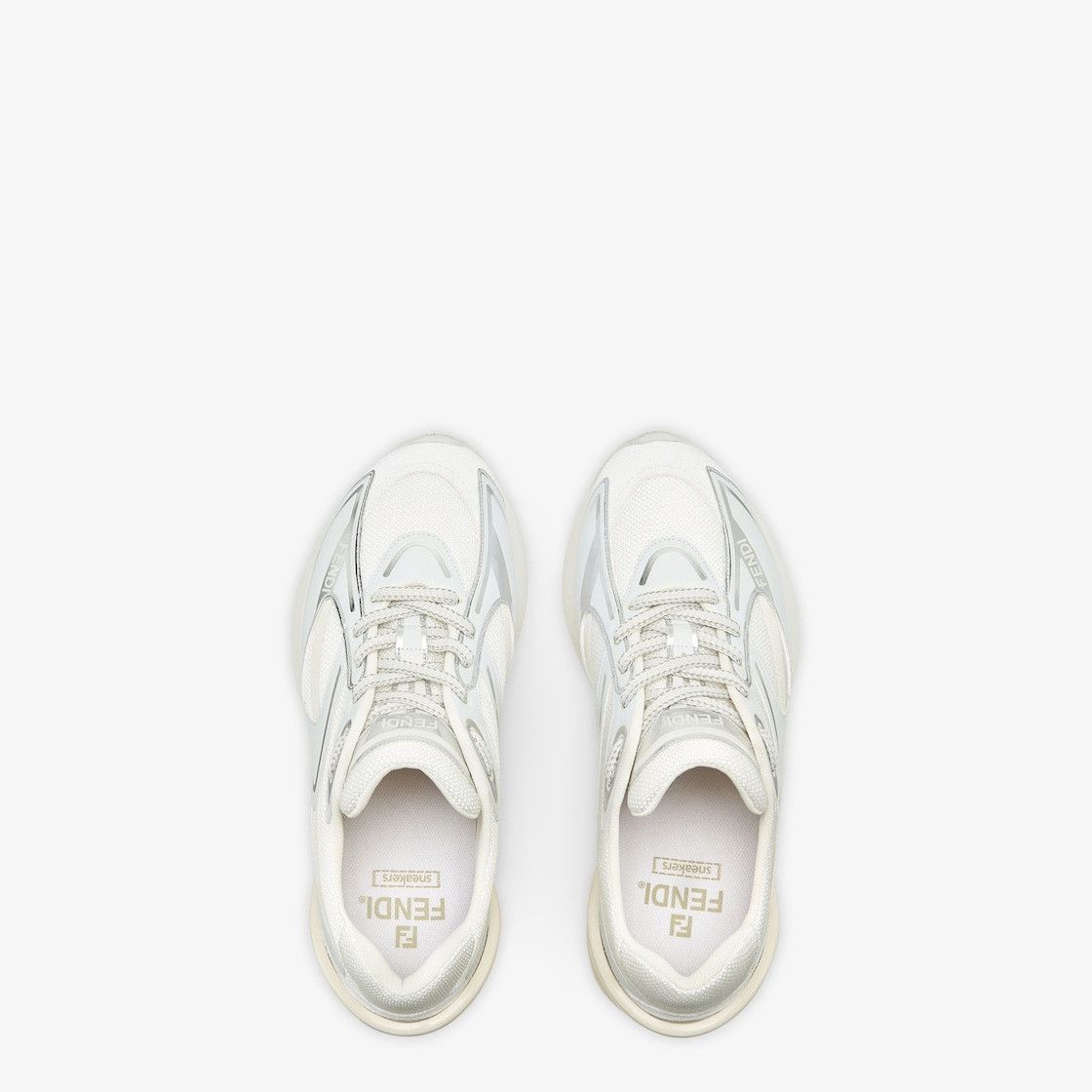 Fendi o1w1db10425 First 1 Low-Top Sneakers in White/Multicolor Size US 7 / IT 37 - 4 Thumbnail
