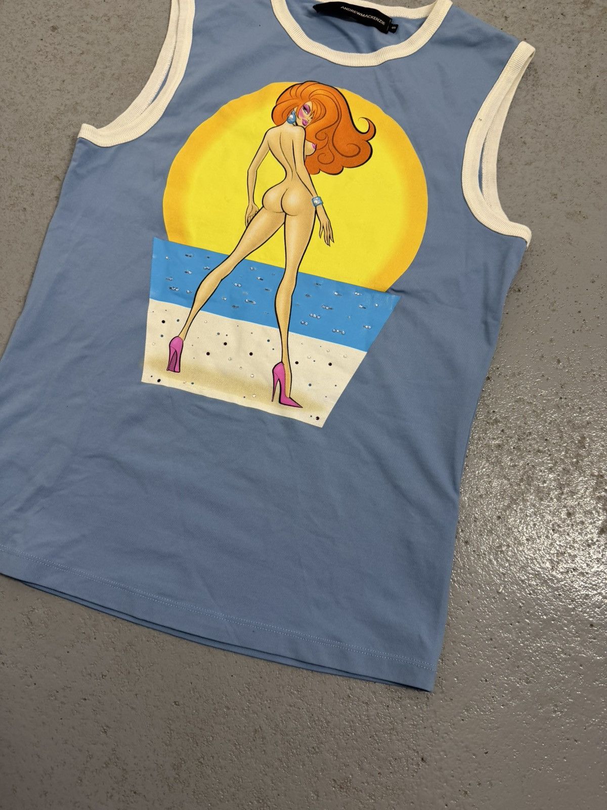 Andrew Mackenzie Vintage S/S 2005 Andrew Mackenzie Rhinestones Tank Top Size US S / EU 44-46 / 1 - 3 Thumbnail