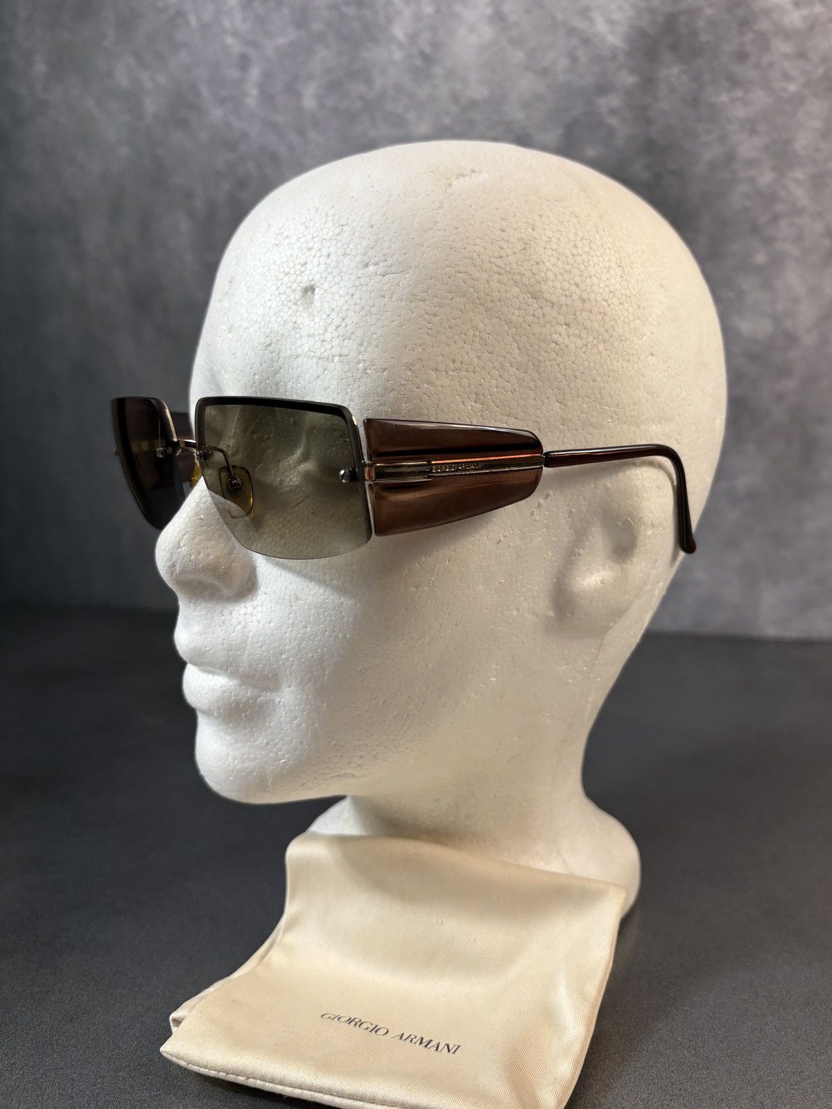 Giorgio Armani 2001 Giorgio Armani Sunglasses GA 1525 1990s Vintage Sides Size ONE SIZE - 7 Thumbnail