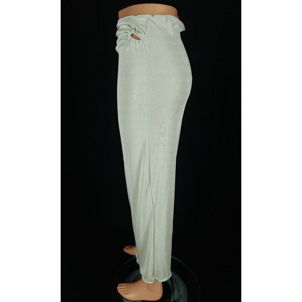 TYRELL Tyrell Stretch Jersey Maxi Skirt Size XL Green SSENSE Size 38" / US 16 / IT 52 - 5 Thumbnail