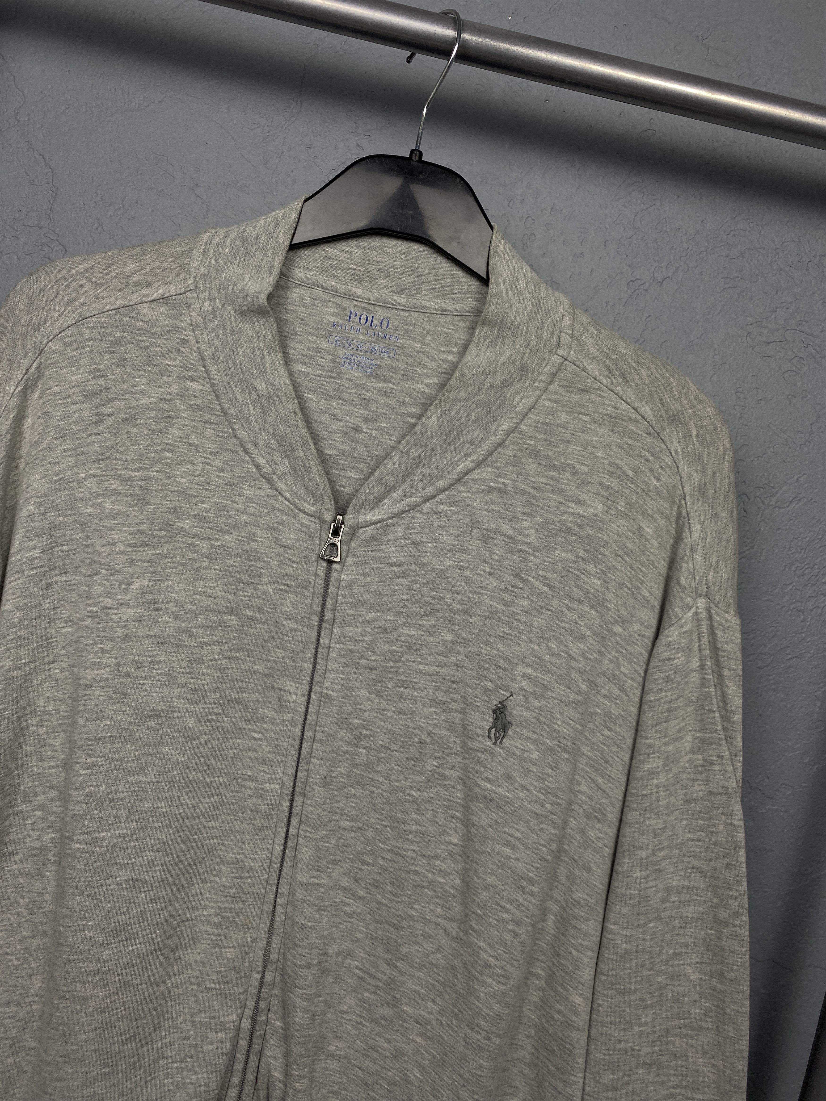 Polo Ralph Lauren Polo Ralph Lauren Vintage Cotton Bomber Jacket Zip Hoodie Size US XL / EU 56 / 4 - 2 Thumbnail